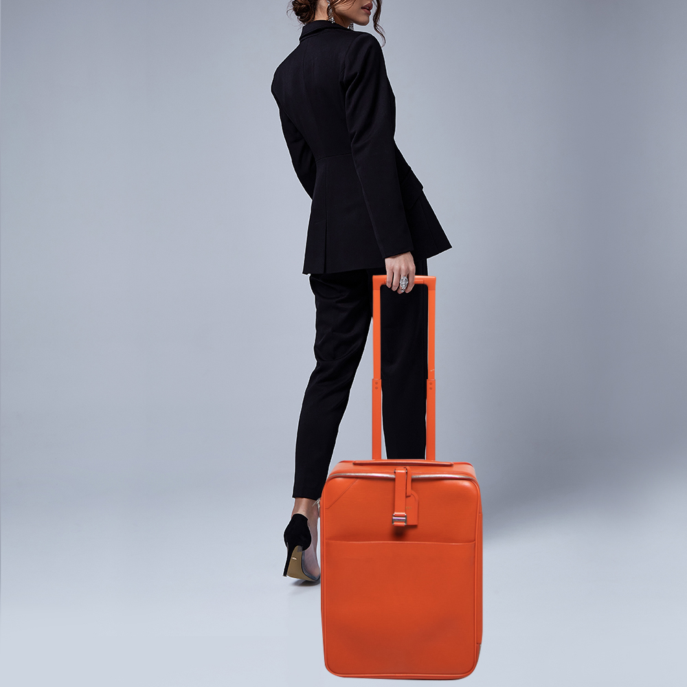 

Louis Vuitton Orange Epi Leather Pegase 55 Luggage