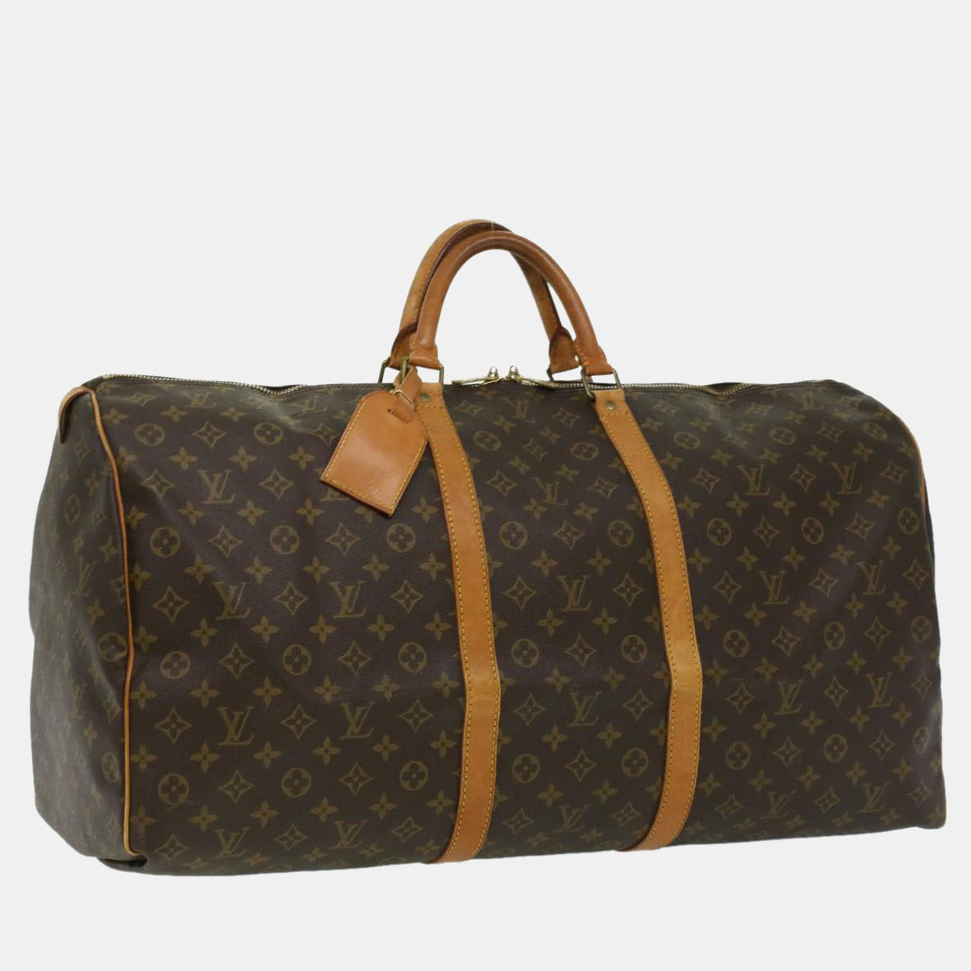 

Louis Vuitton Brown Monogram Canvas Keepall 60 Duffel Bag