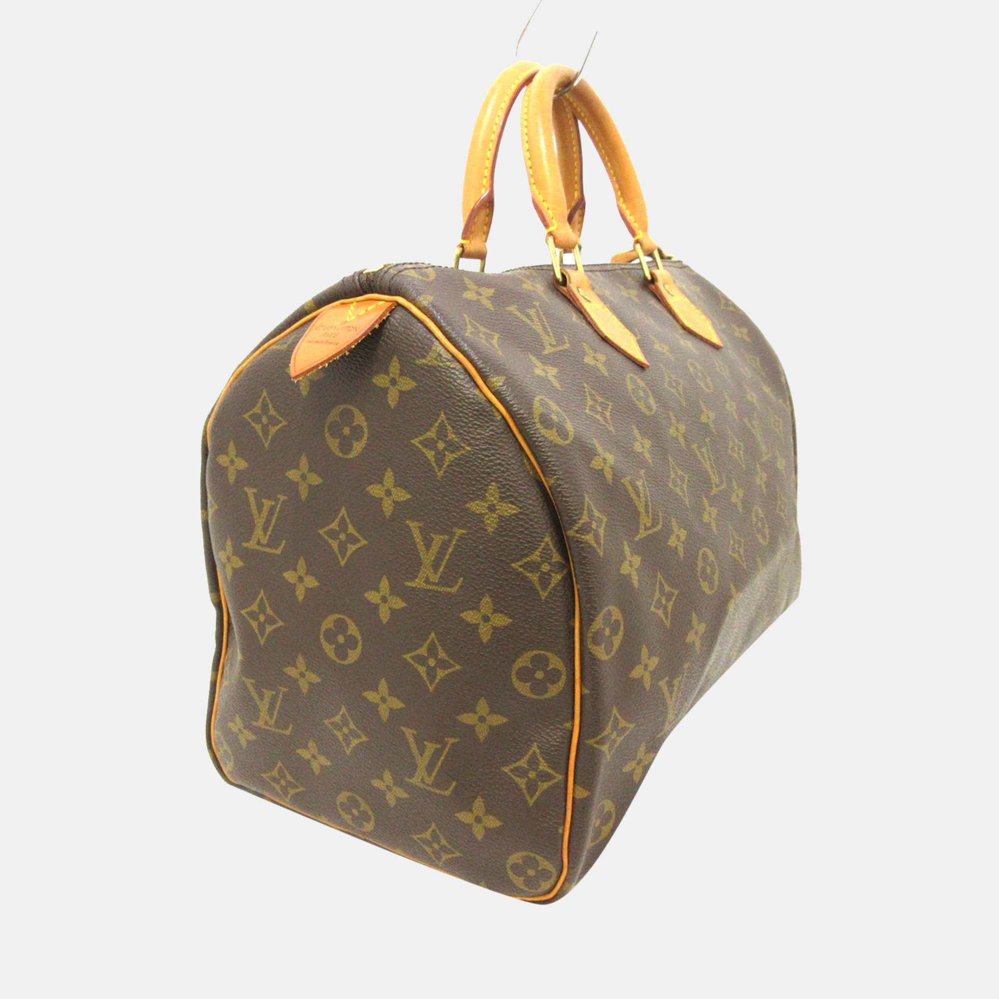 

Louis Vuitton Brown Monogram Canvas Speedy 35 Top Handle Bag