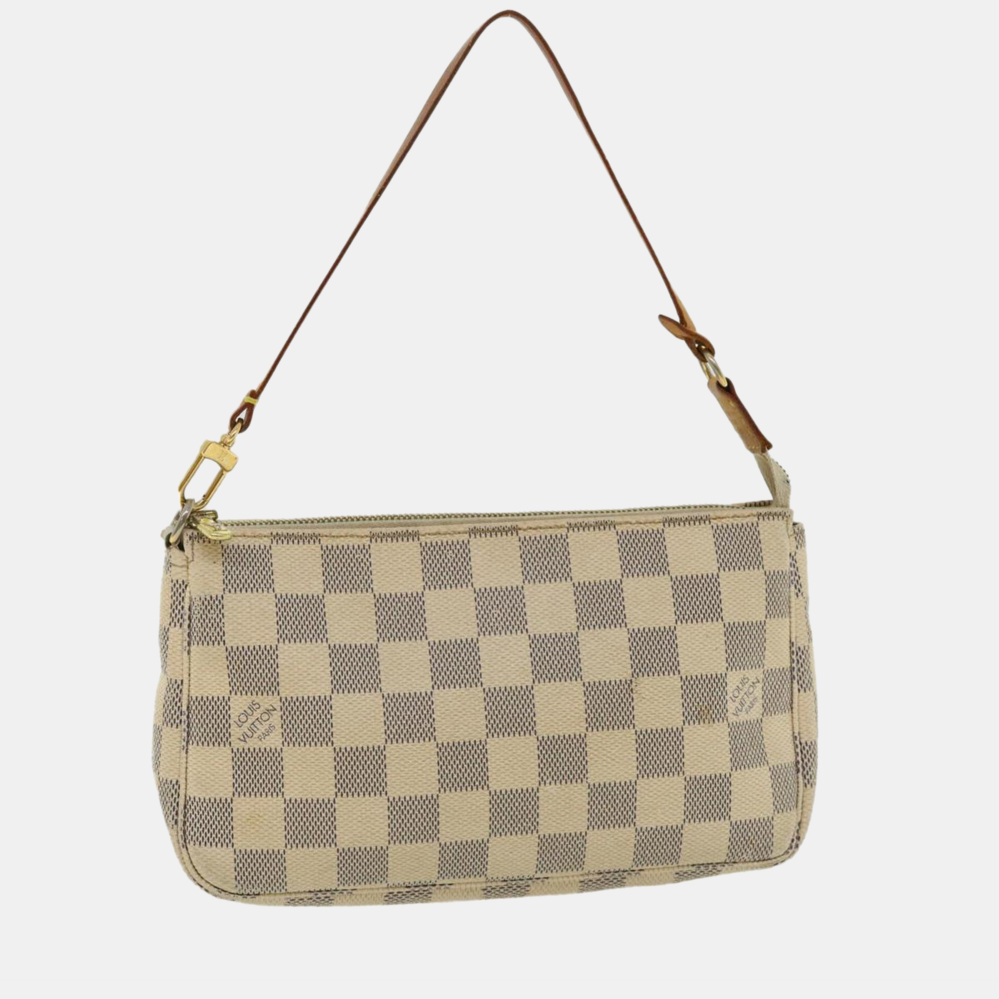 

Louis Vuitton White Damier Azur Canvas Pochette Accessoires Shoulder Bag