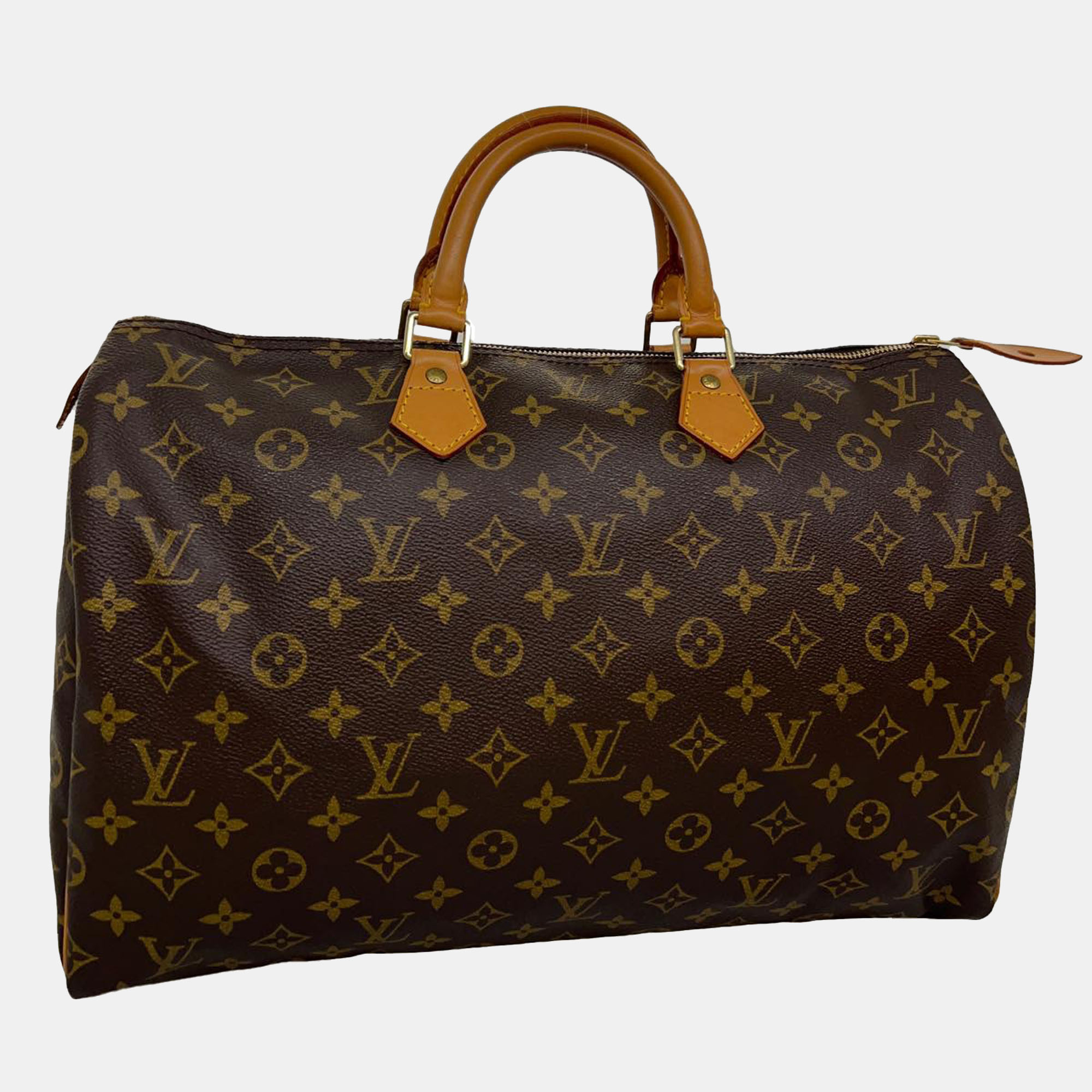 

Louis Vuitton Brown Monogram Canvas Speedy 40 Top Handle Bag