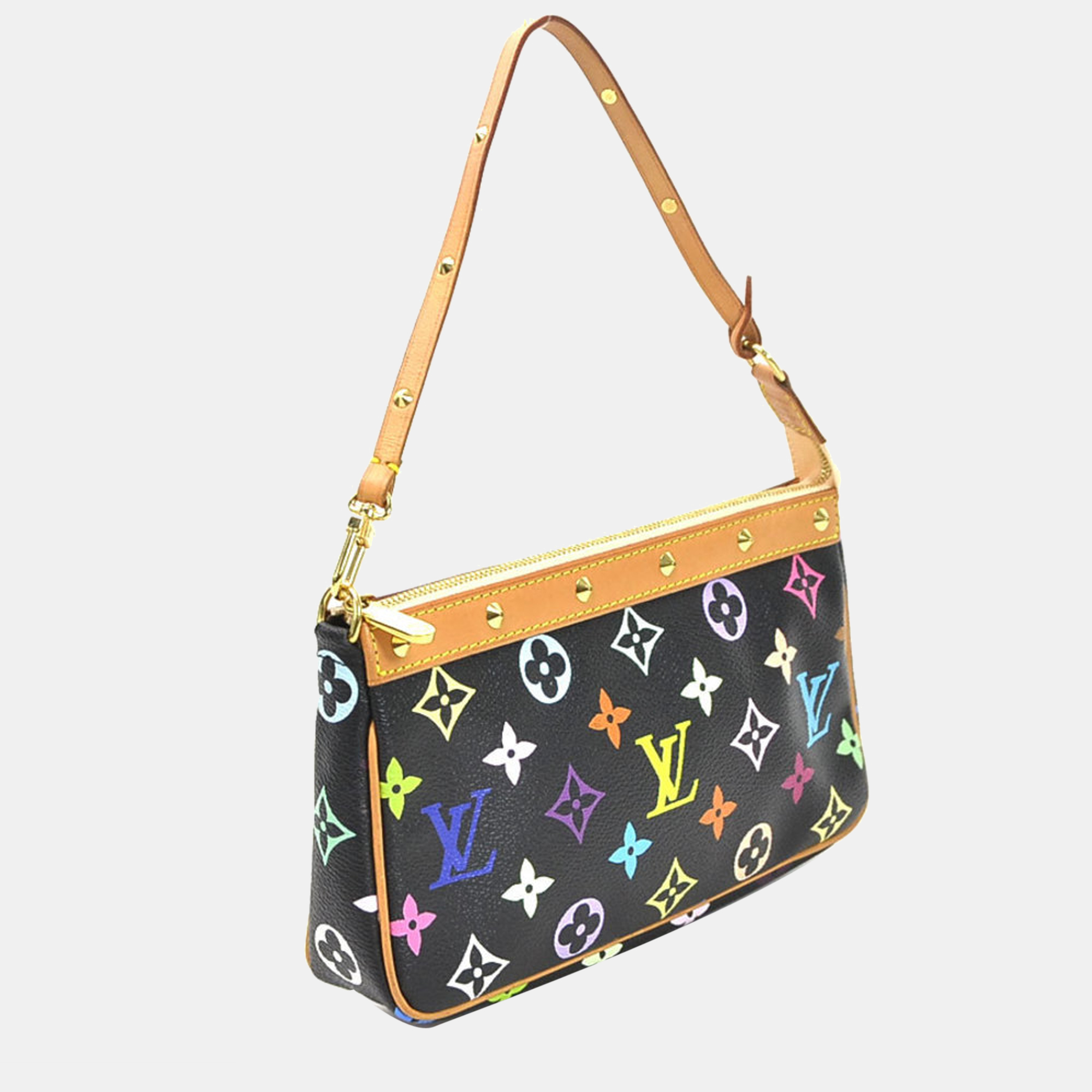 

Louis Vuitton Black Monogram Canvas Pochette Accessoires Shoulder Bag