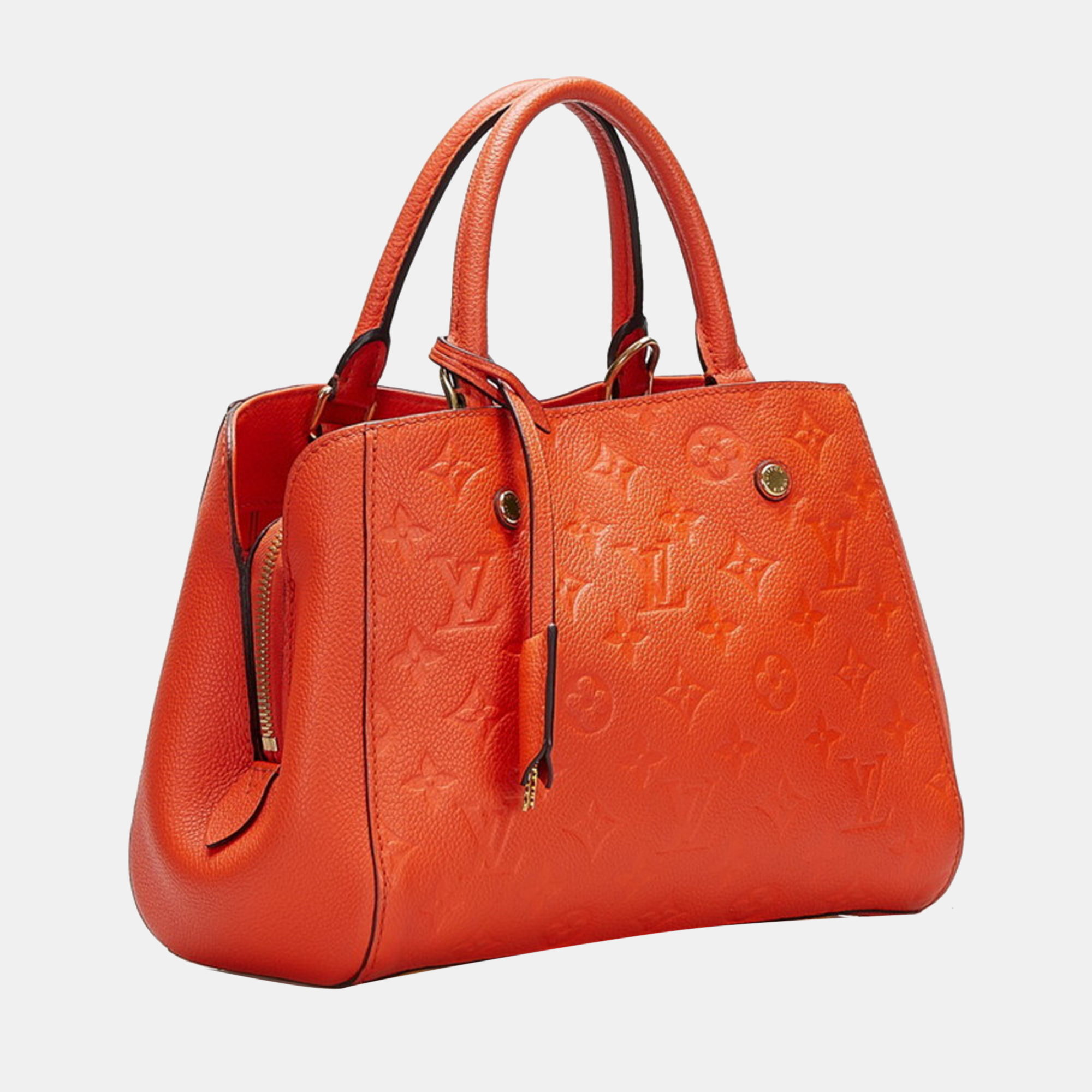 

Louis Vuitton Orange Monogram Empriente Leather Montaigne BB Top Handle Bag