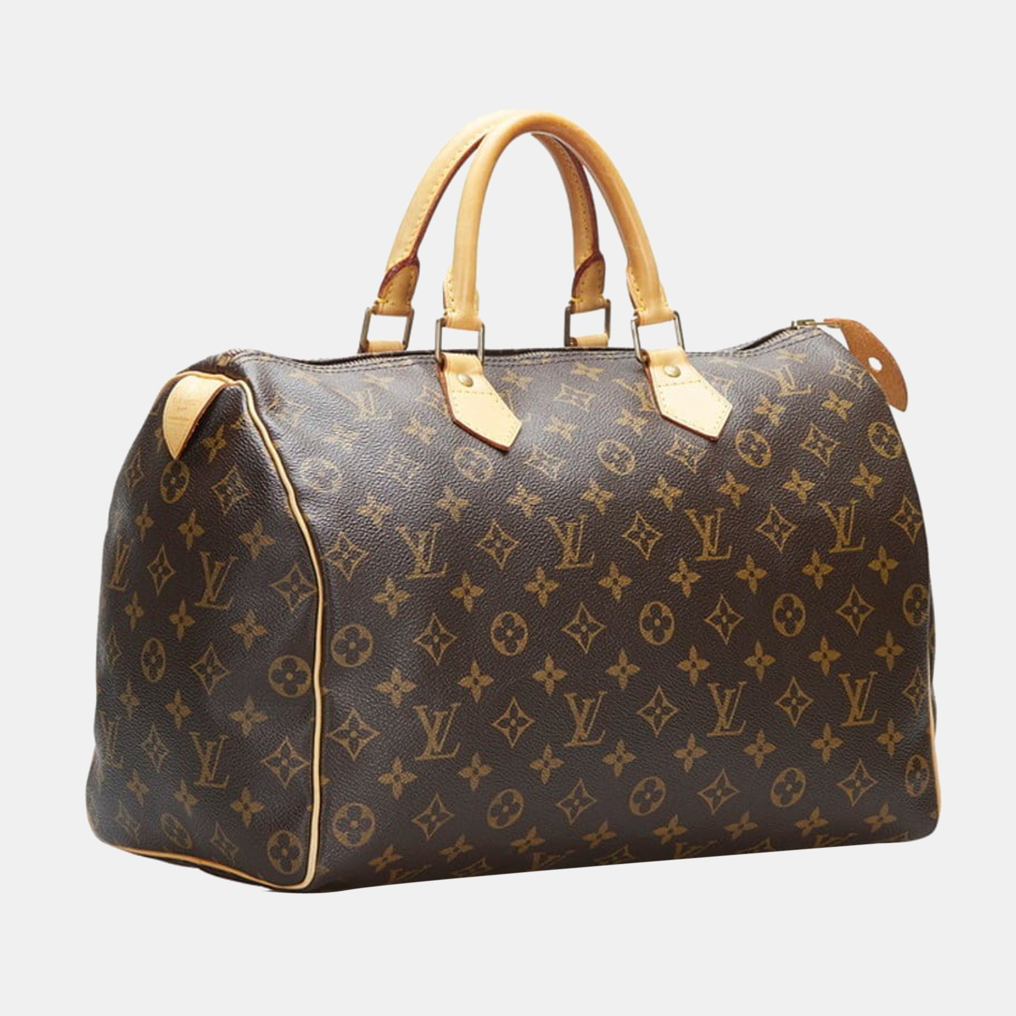 

Louis Vuitton Brown Monogram Canvas Speedy 35 Top Handle Bag
