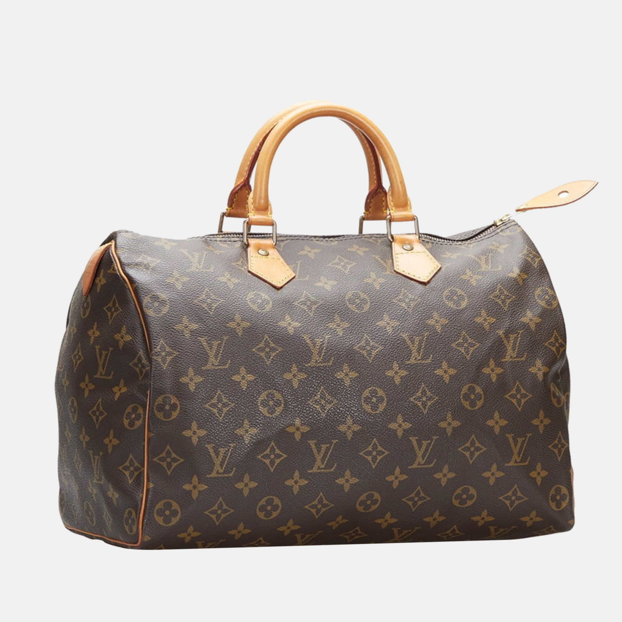 

Louis Vuitton Brown Monogram Canvas Speedy 35 Top Handle Bag