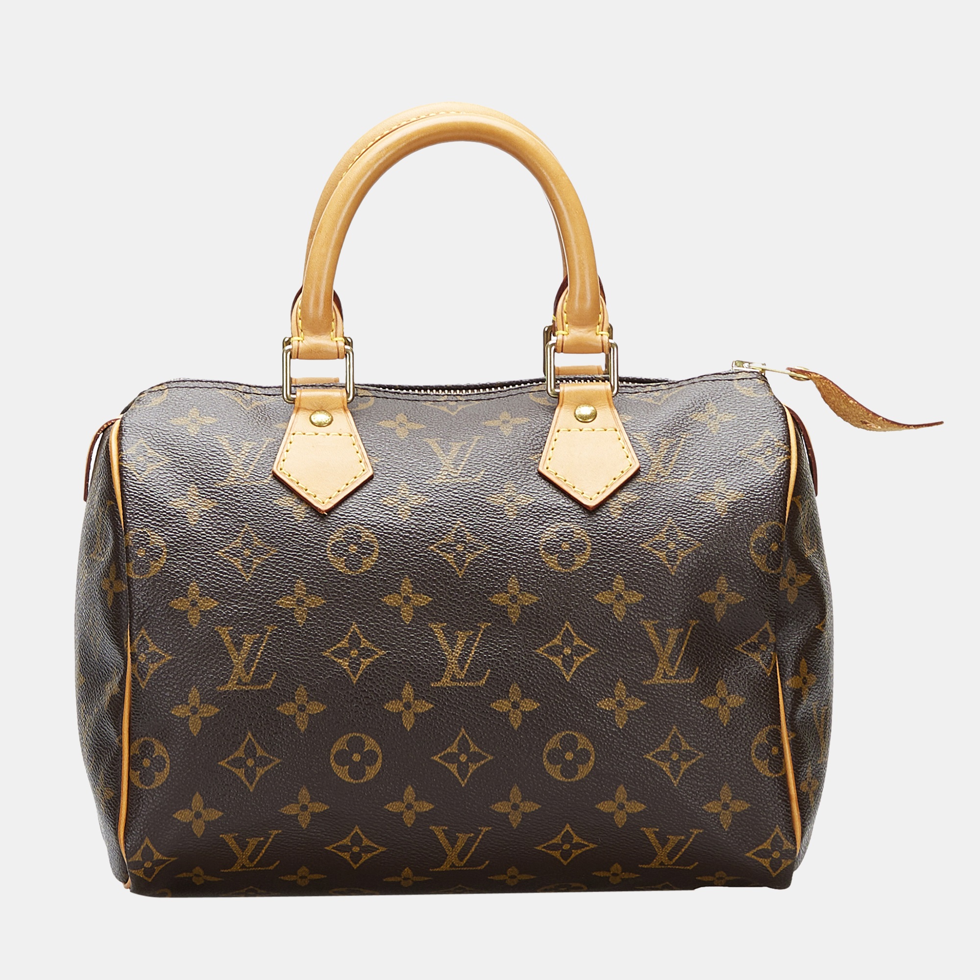 Pre Owned Louis Vuitton Brown Monogram Speedy 25