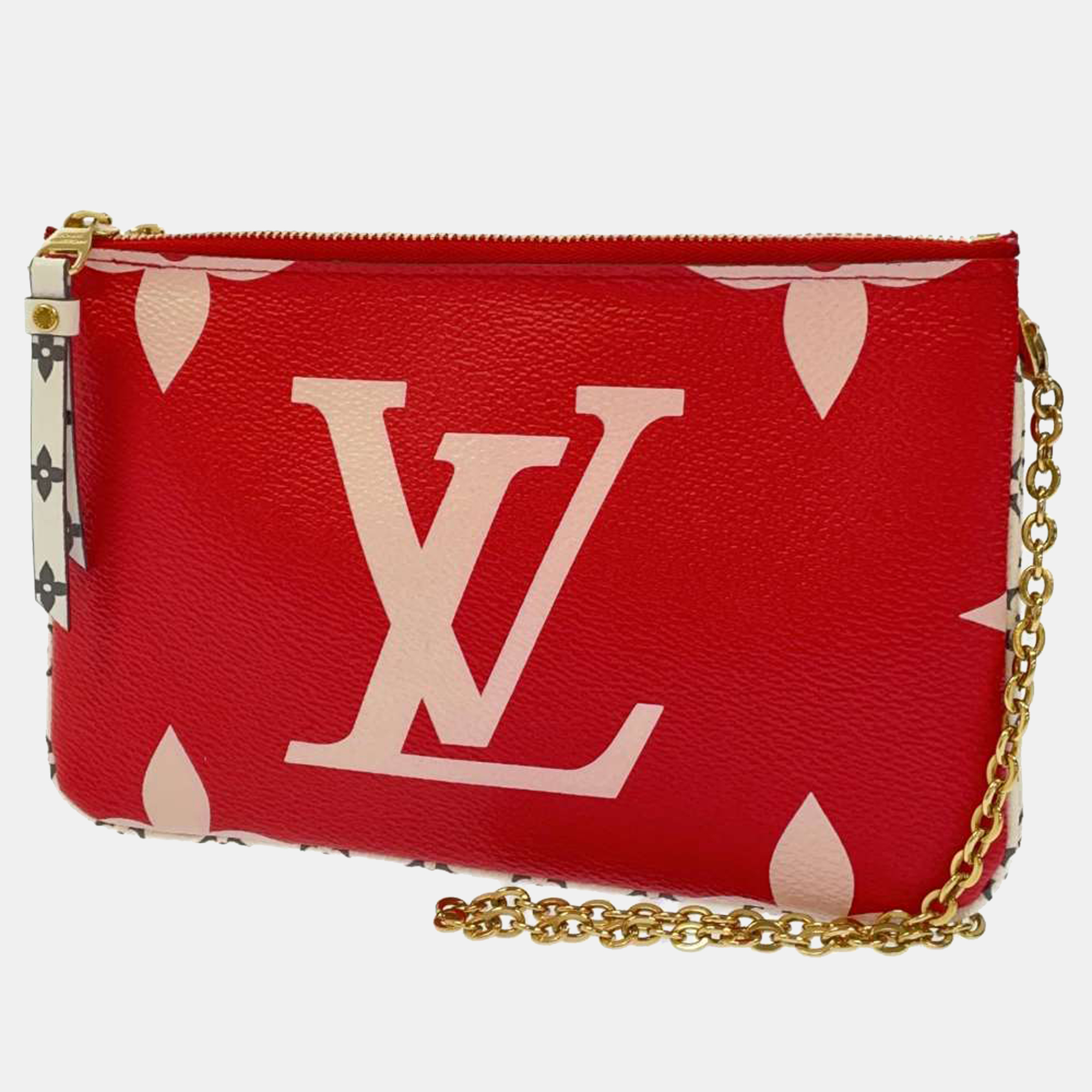 Louis Vuitton Red Monogram Canvas Double Zip Giant Pochette Gold Tone  Hardware Available For Immediate Sale At Sotheby's