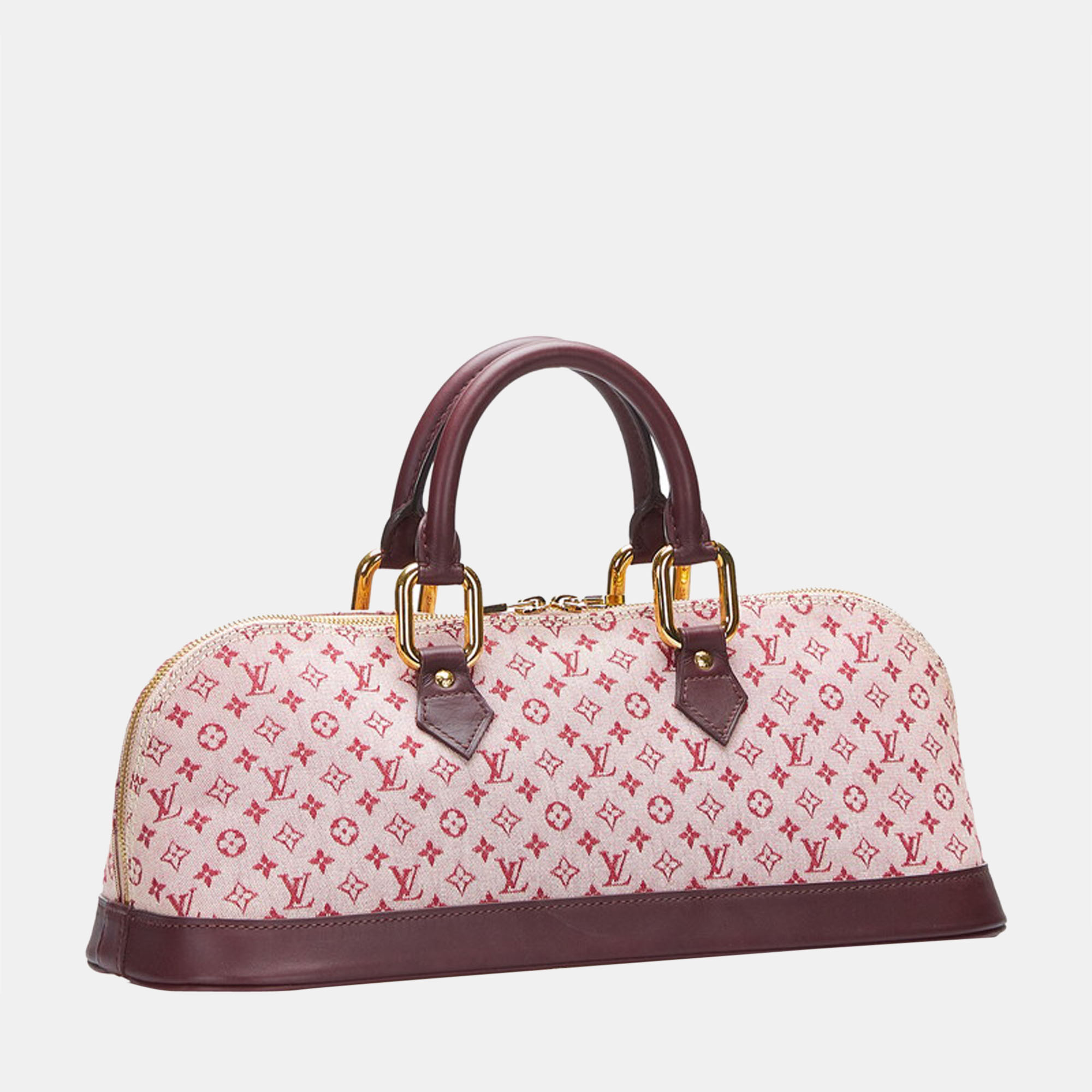 

Louis Vuitton Red Monogram Canvas Mini Lin Alma Long Top Handle Bag