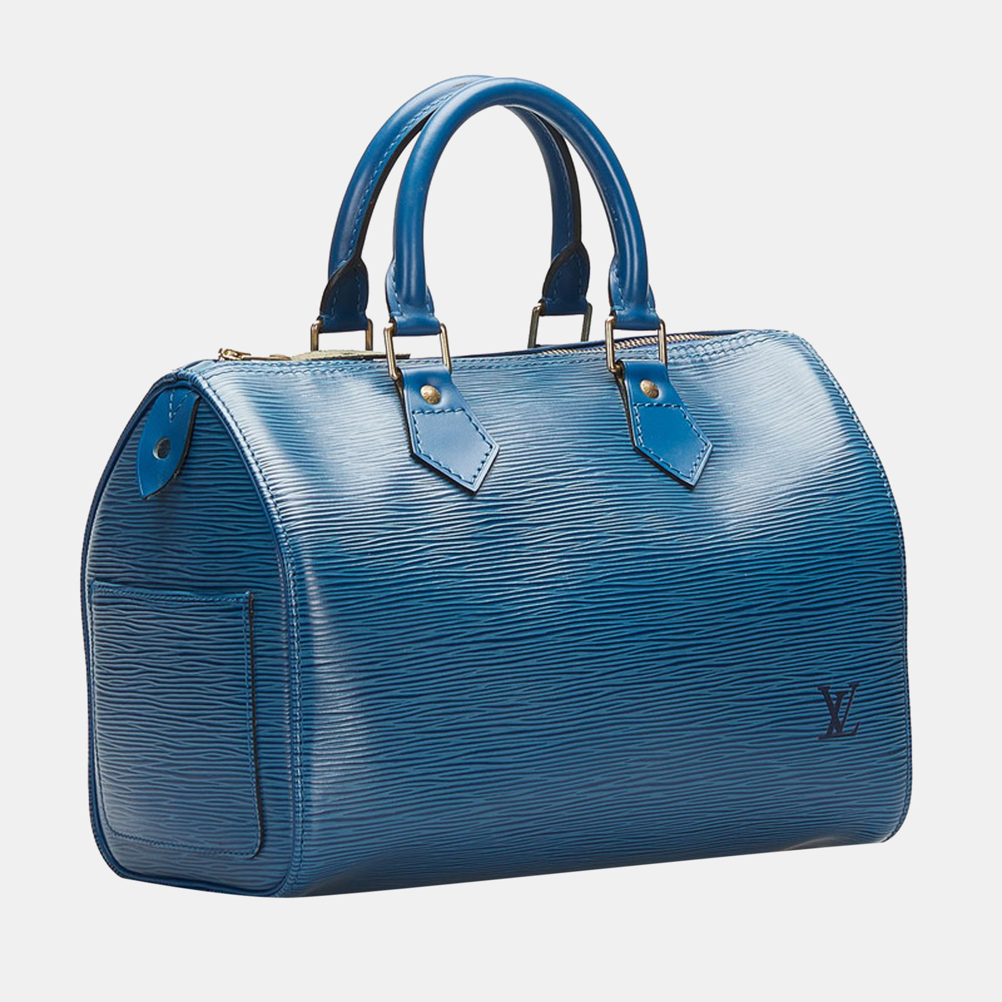 

Louis Vuitton Blue Epi Leather Speedy 25 Top Handle Bag