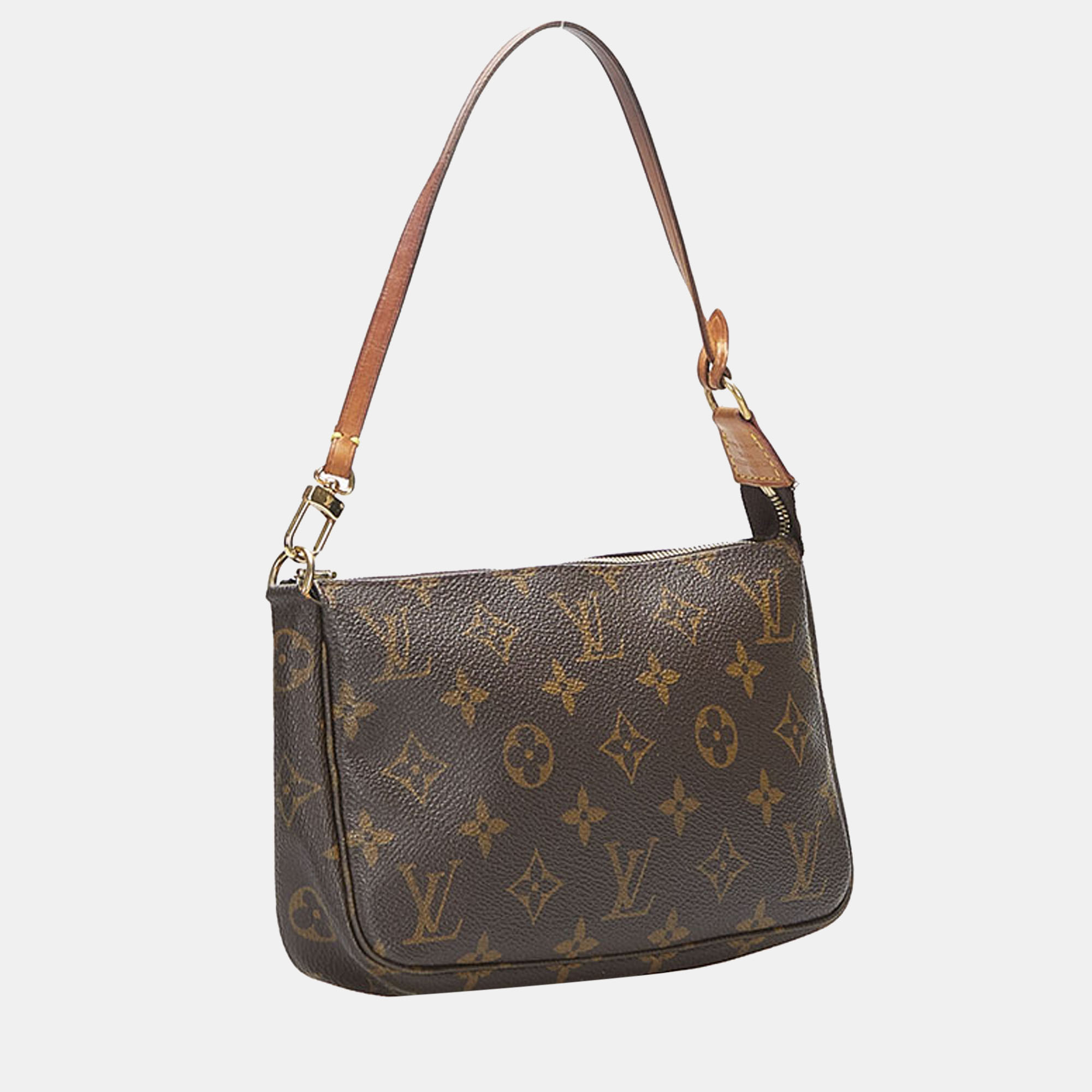 

Louis Vuitton Canvas Pochette Accessoires Shoulder Bags, Brown