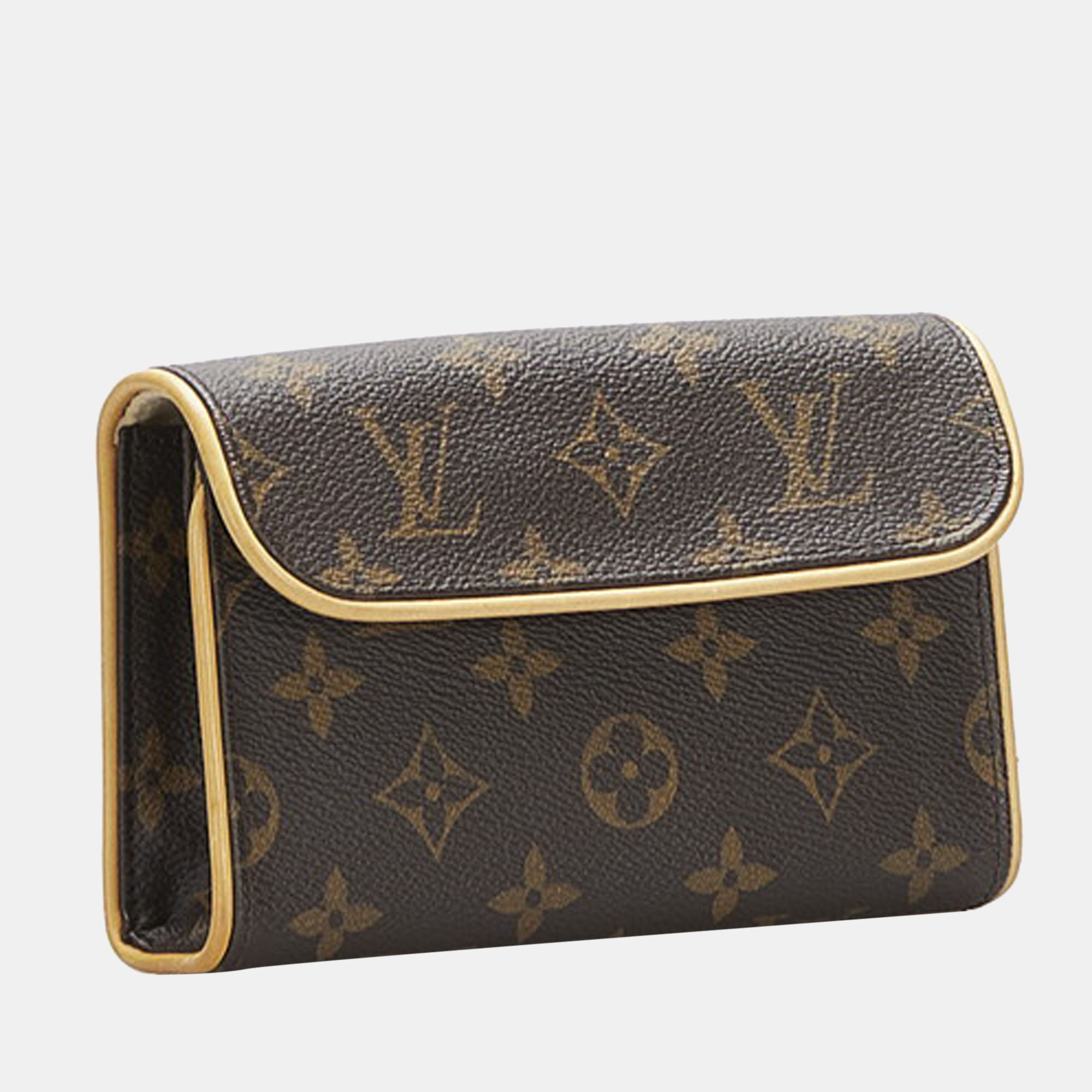 

Louis Vuitton Brown Canvas Monogram Pochette Florentine bag