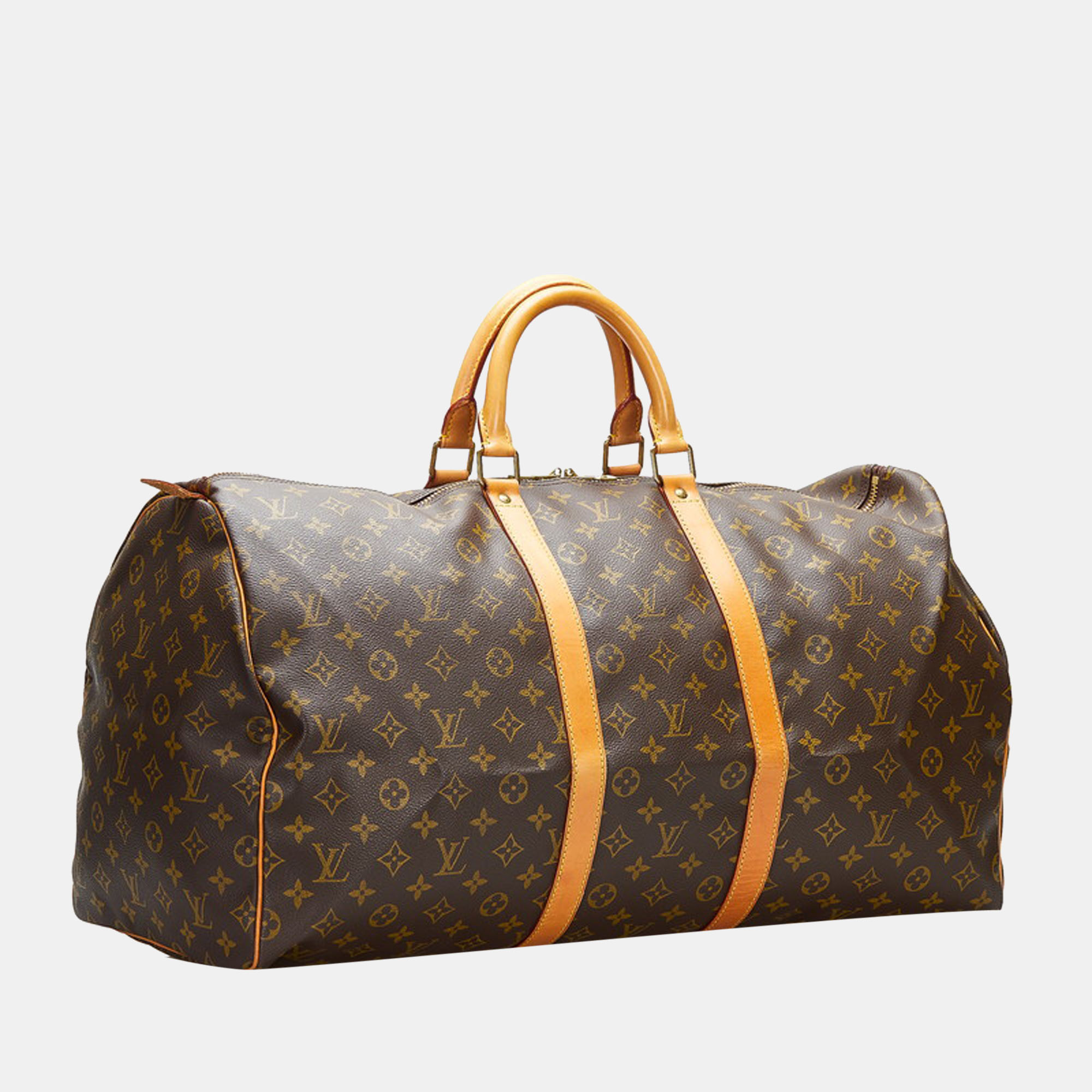 

Louis Vuitton Brown Canvas Monogram Keepall 55 Bag