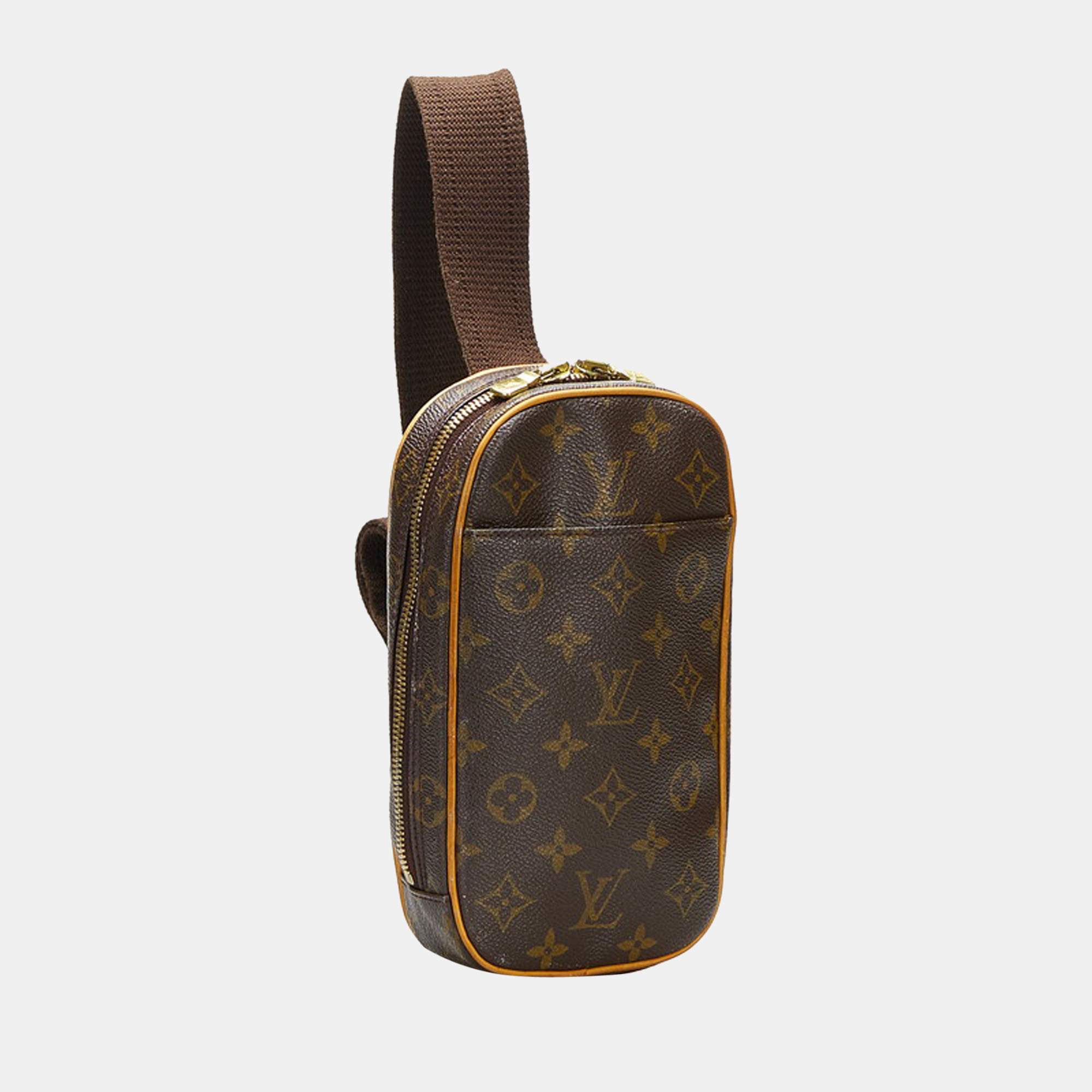 

Louis Vuitton Brown Canvas Monogram Pochette Gange Bag