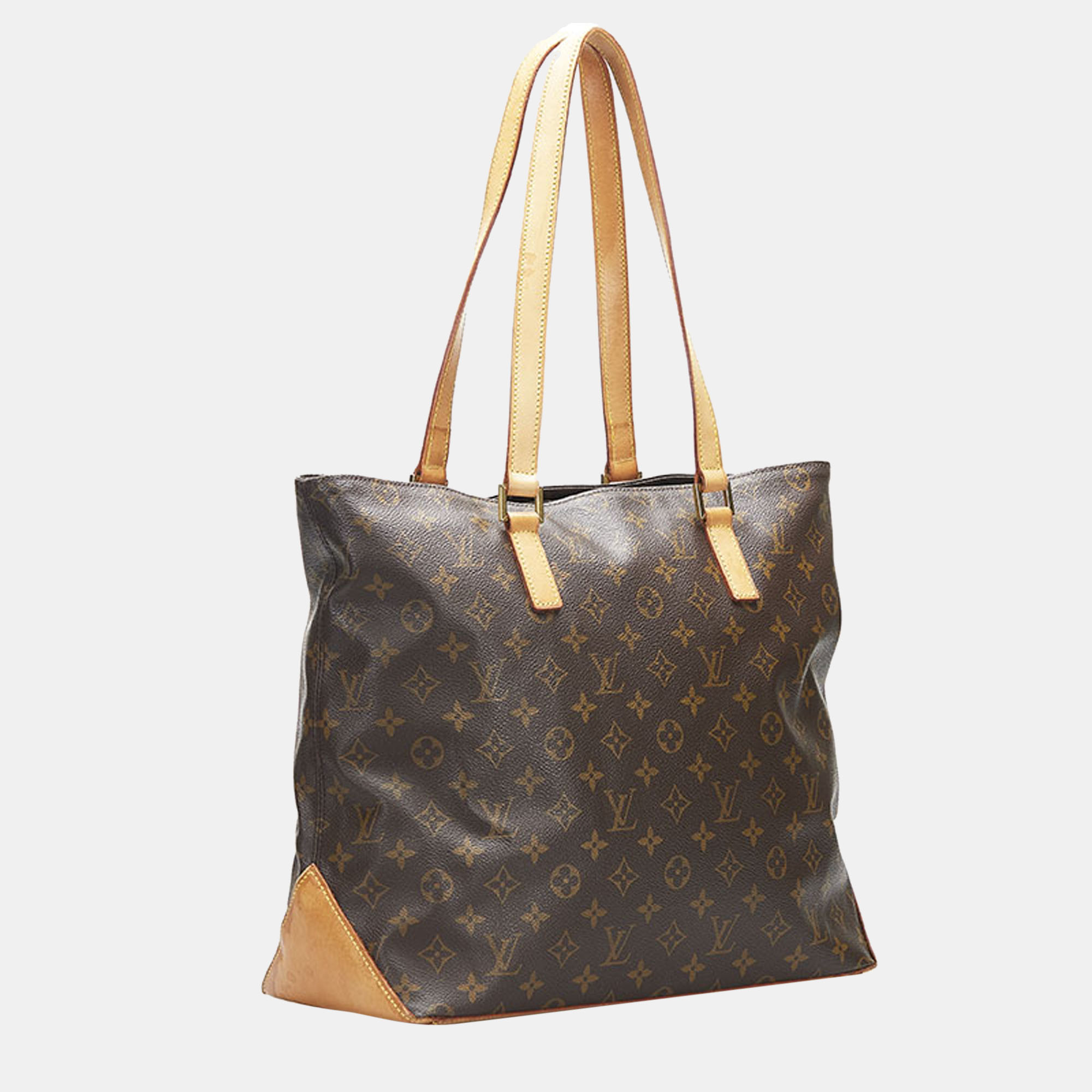 

Louis Vuitton Brown Canvas Monogram Cabas Mezzo Bag