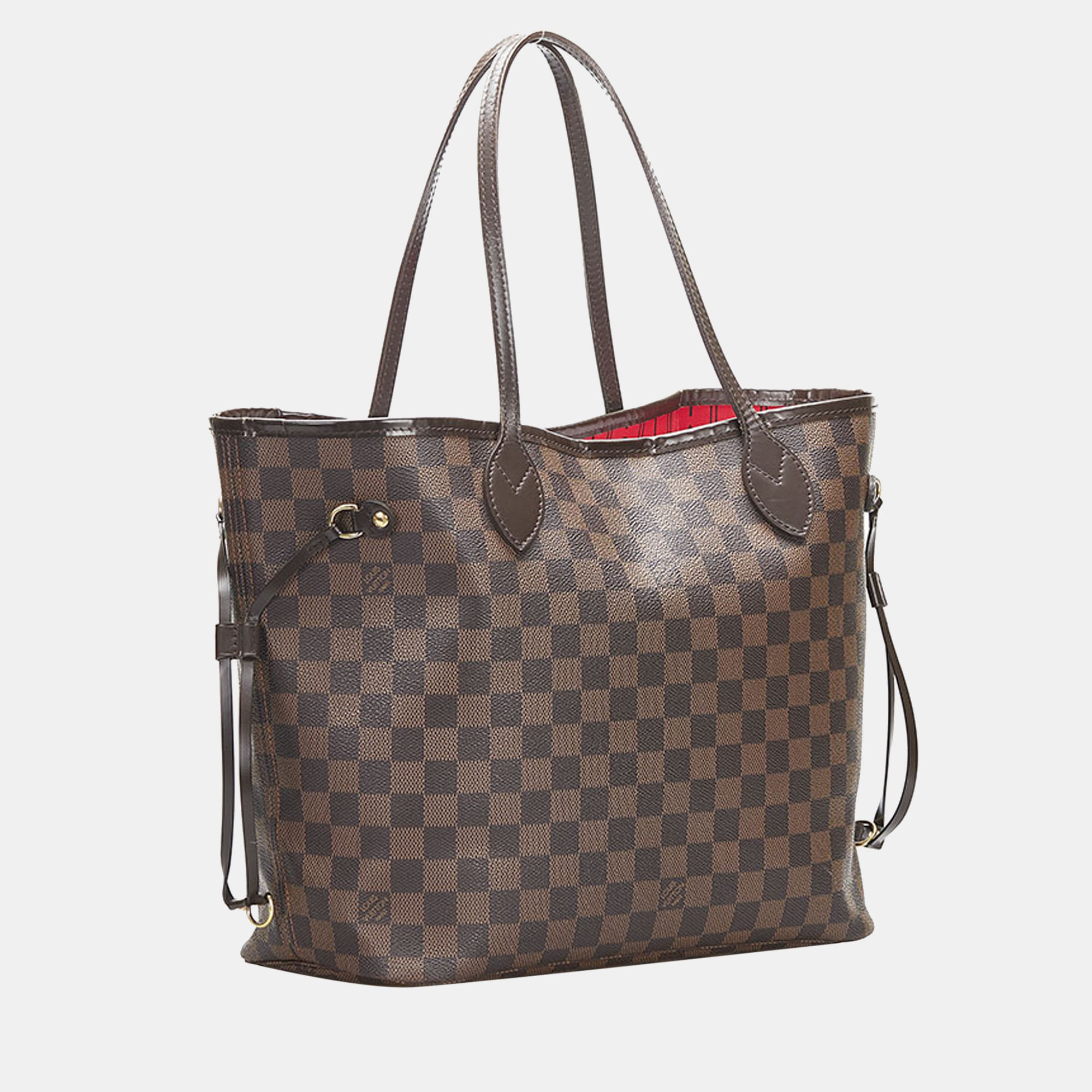 

Louis Vuitton Brown Canvas Damier Ebene Neverfull MM