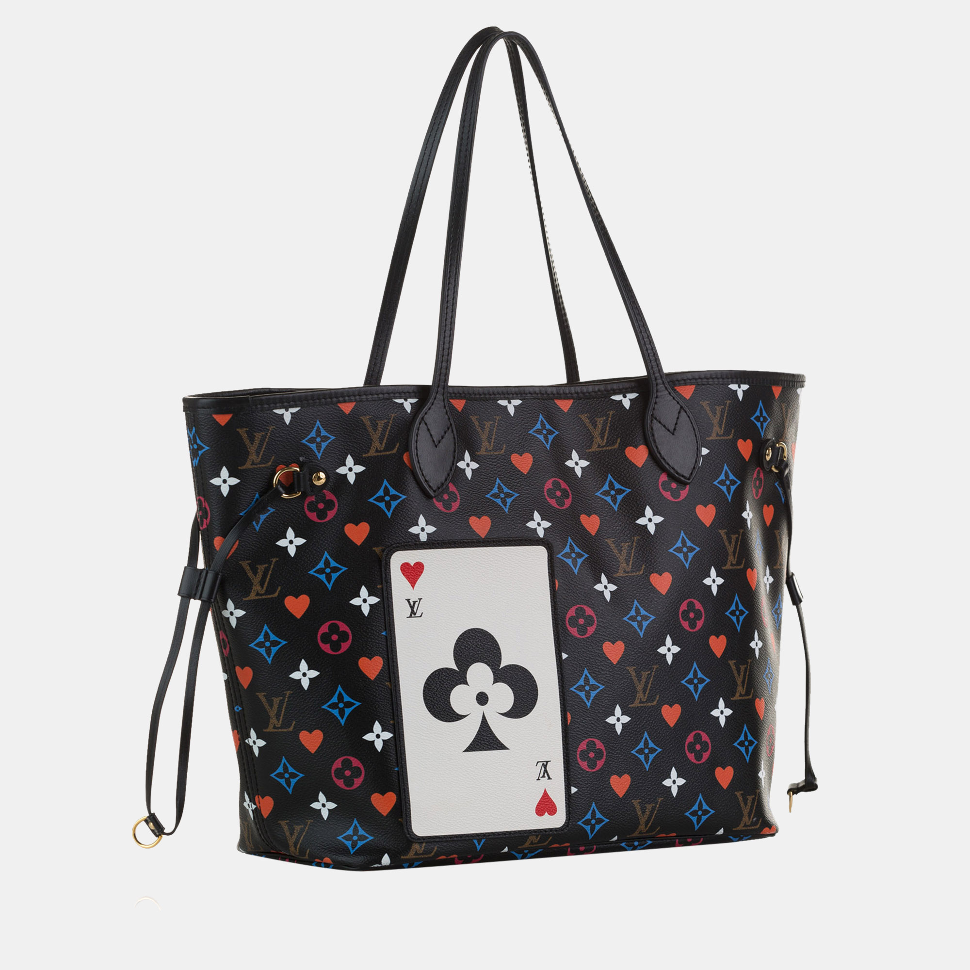 

Louis Vuitton Black Monogram Game On Neverfull MM