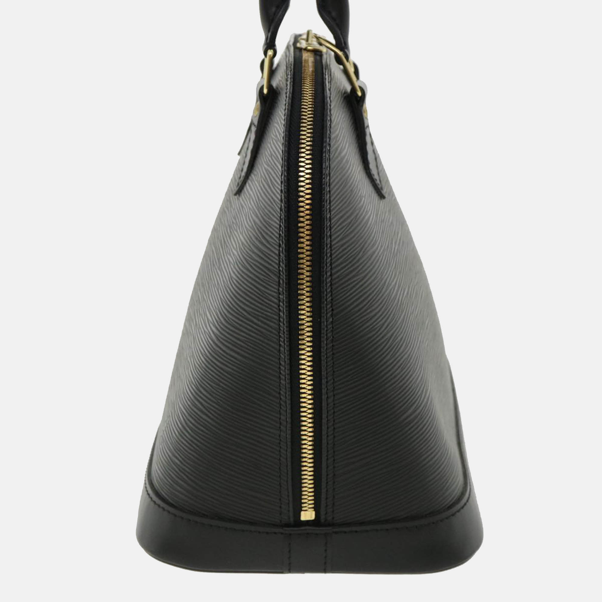 

Louis Vuitton Black Epi Leather Alma PM Satchel