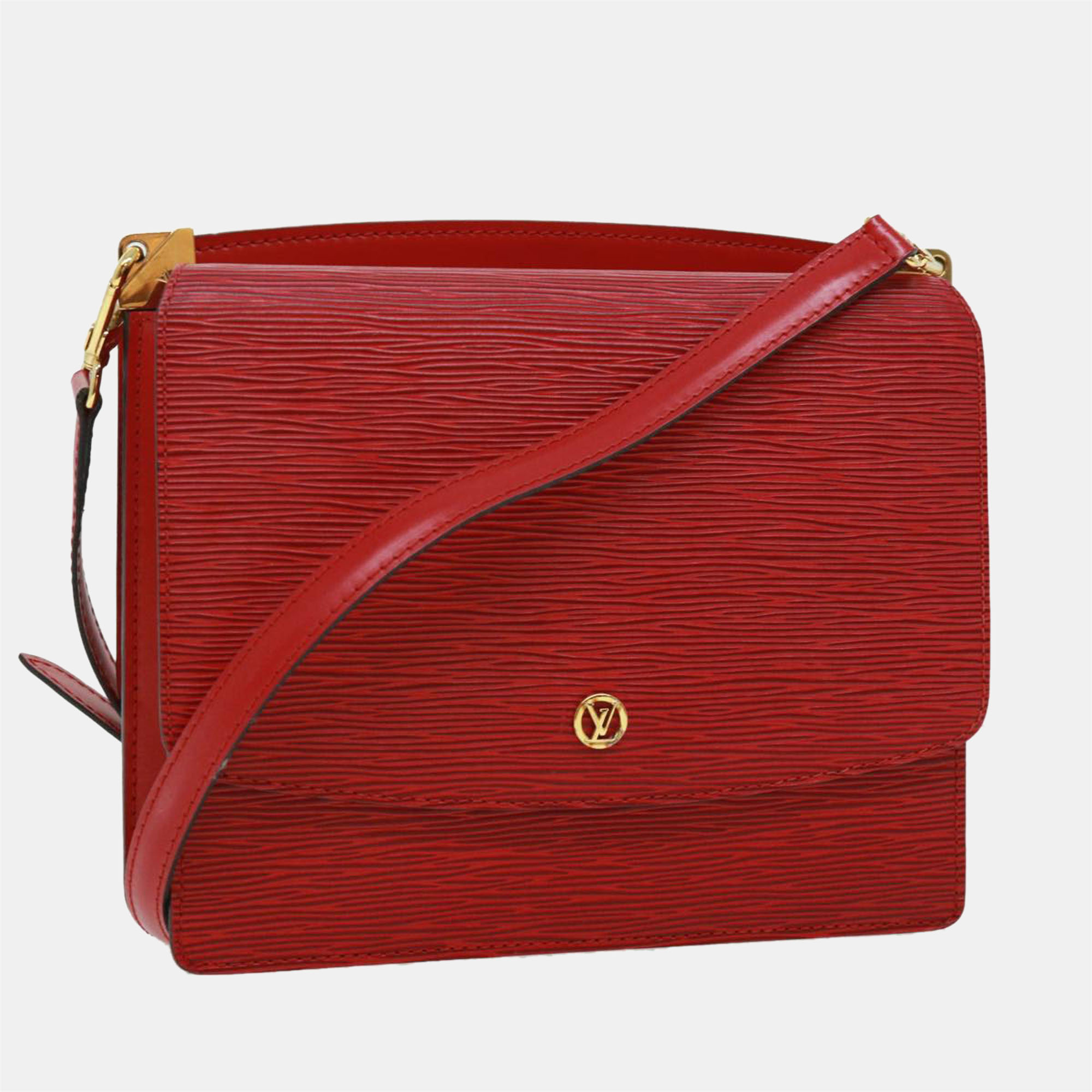 

Louis Vuitton Red Epi Leather Grenelle Shoulder Bag