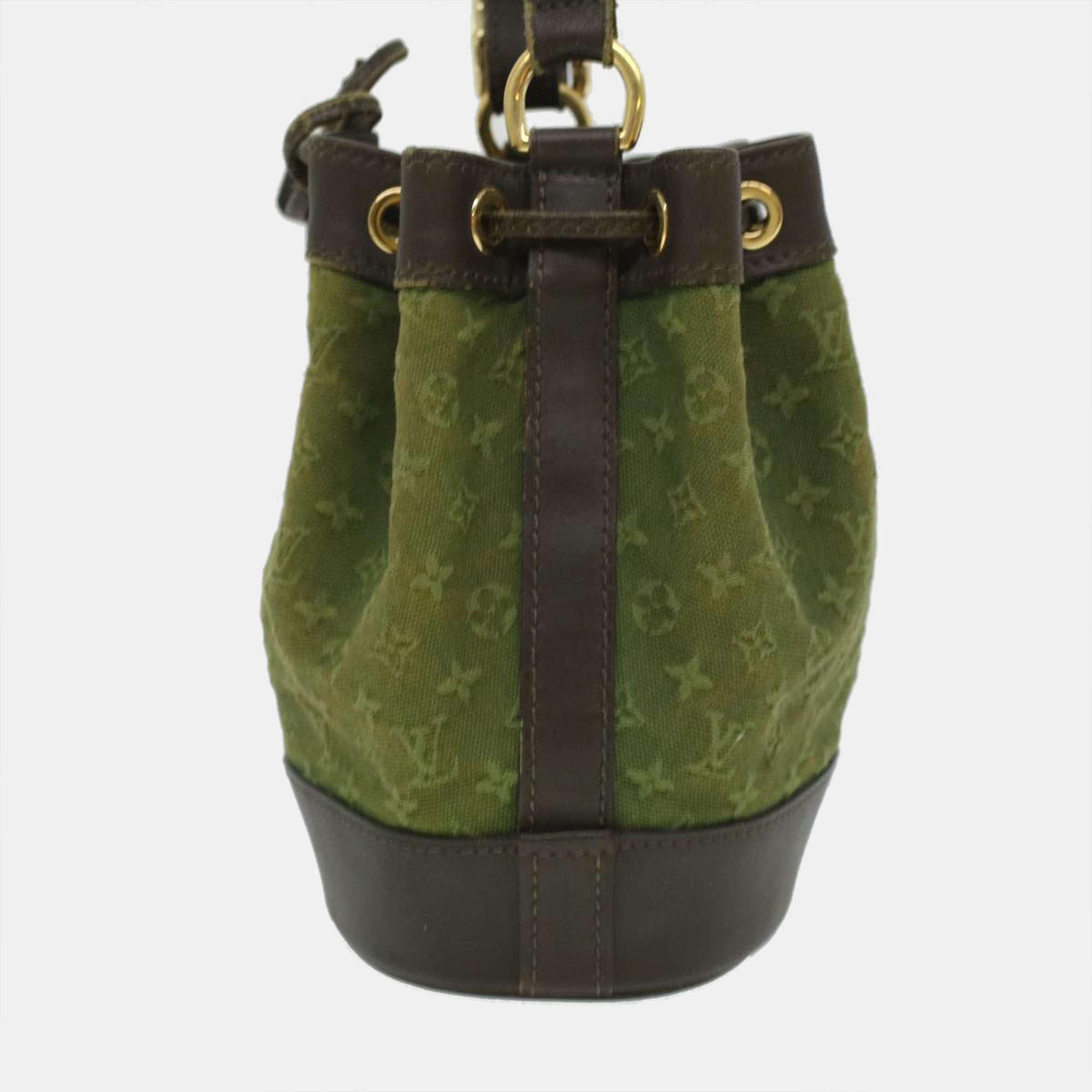 

Louis Vuitton Green/Brown Mini Lin Canvas Noelie Tote Bag