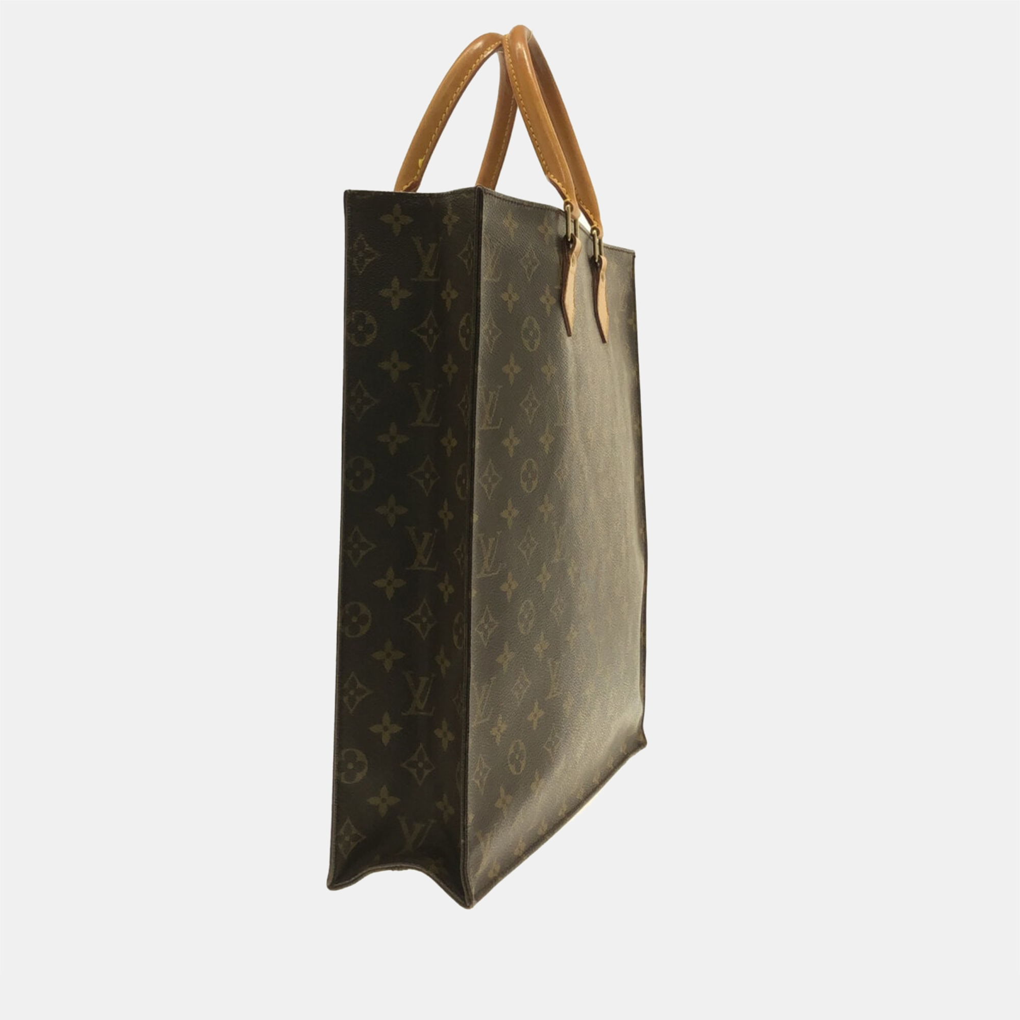 

Louis Vuitton Brown Monogram Canvas Sac Plat Tote Bag