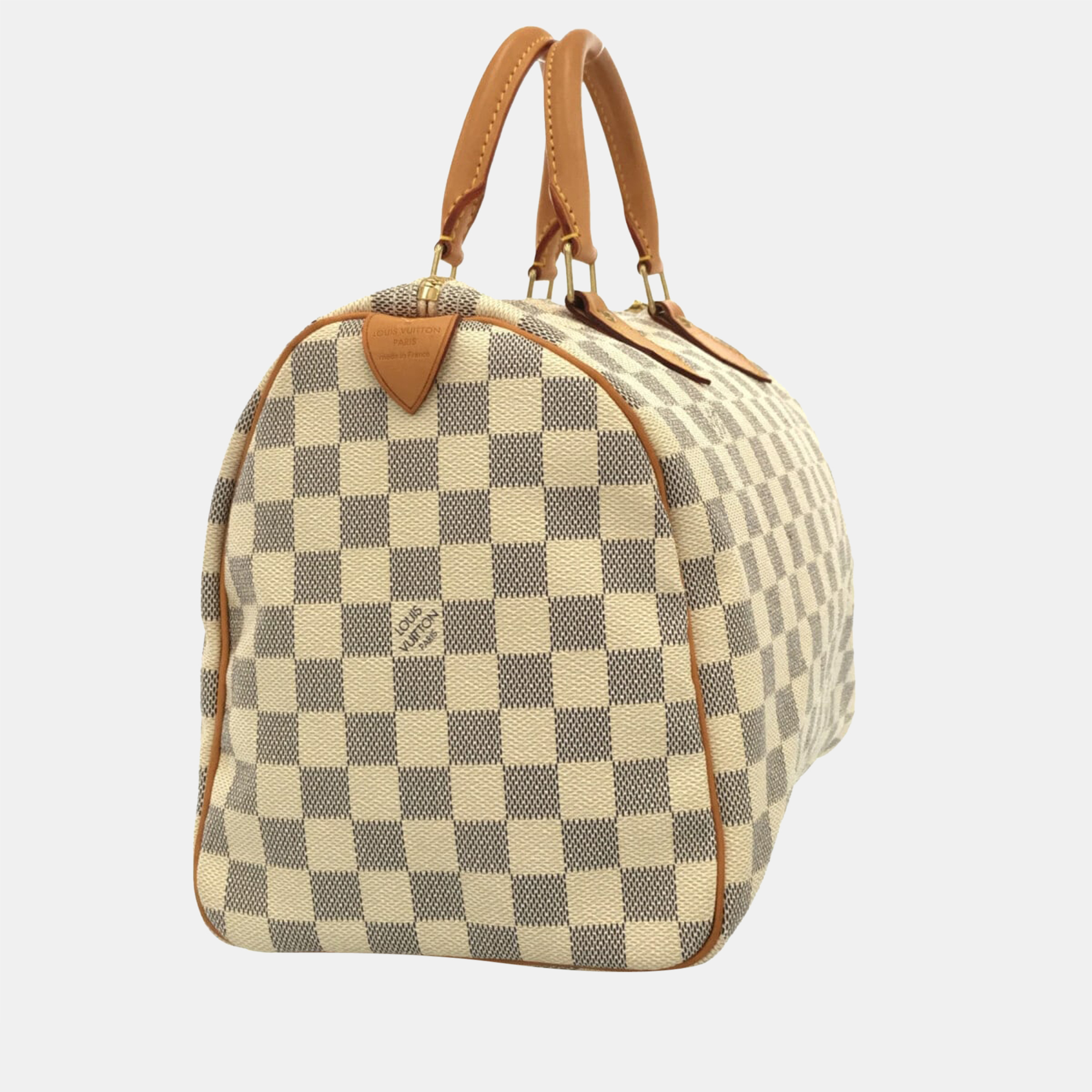 

Louis Vuitton White Damier Azur Canvas Speedy 30 Top Handle Bag