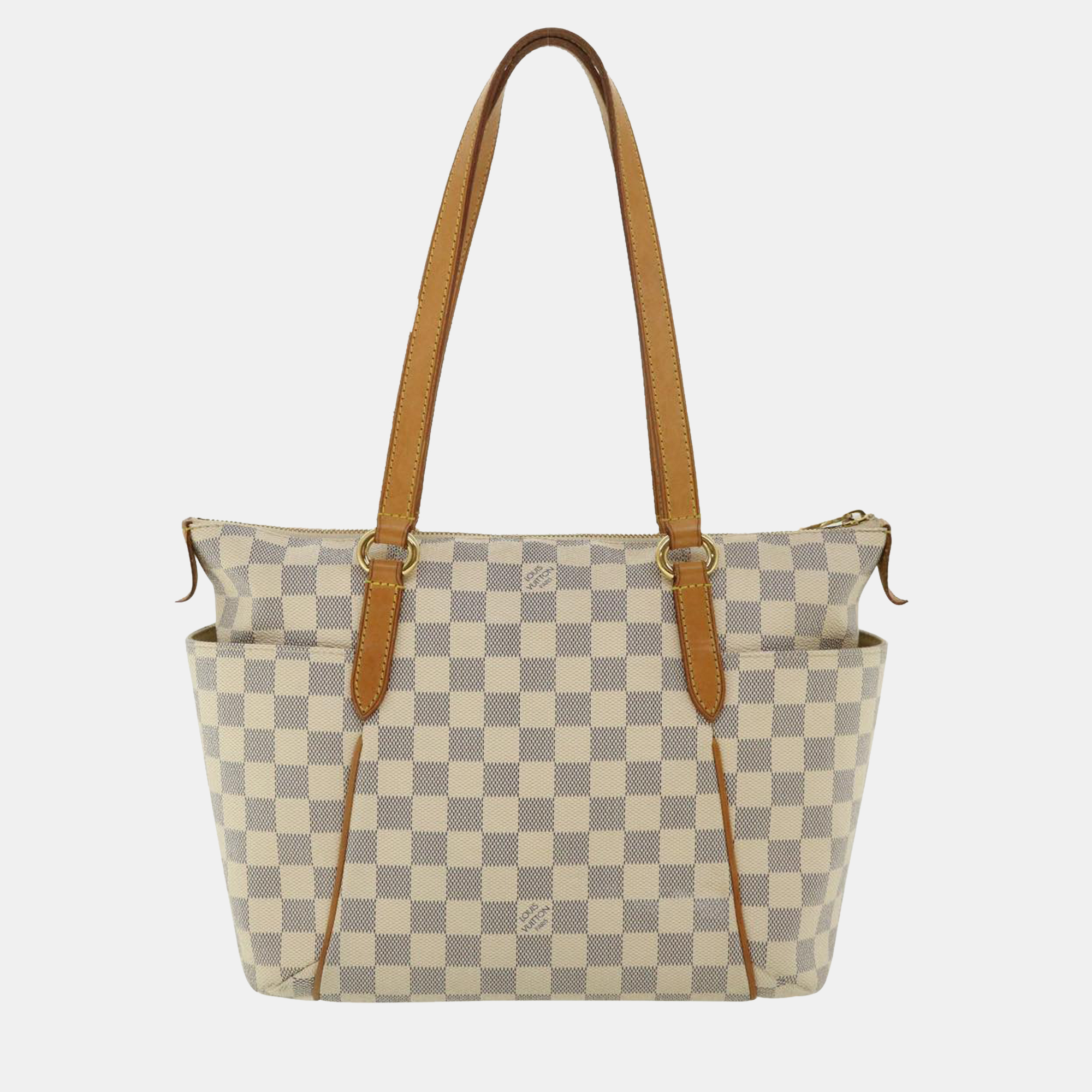 

Louis Vuitton White Damier Azur Canvas Totally MM Tote Bag