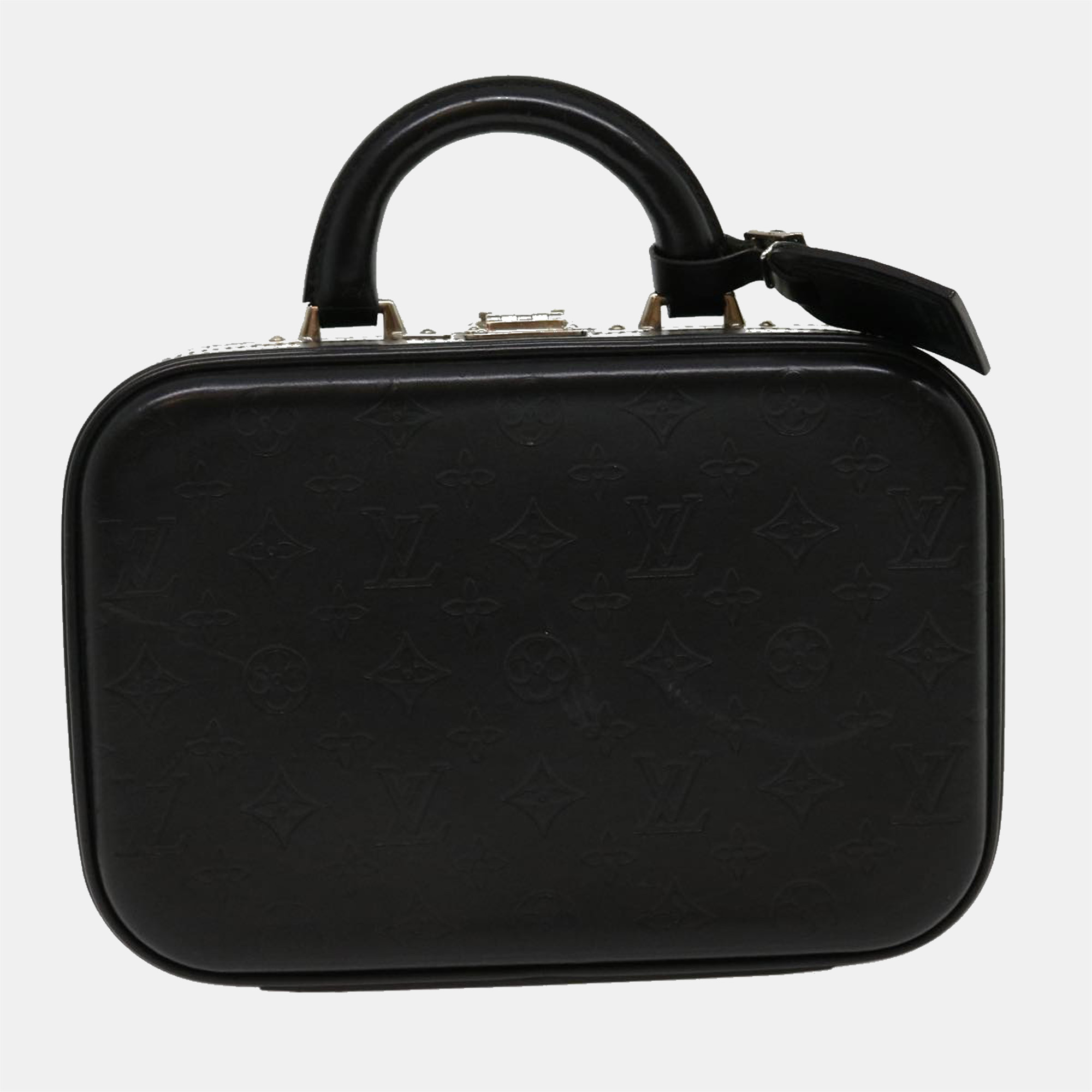 

Louis Vuitton Black Monogram Leather Valisette BB Top Handle Bag