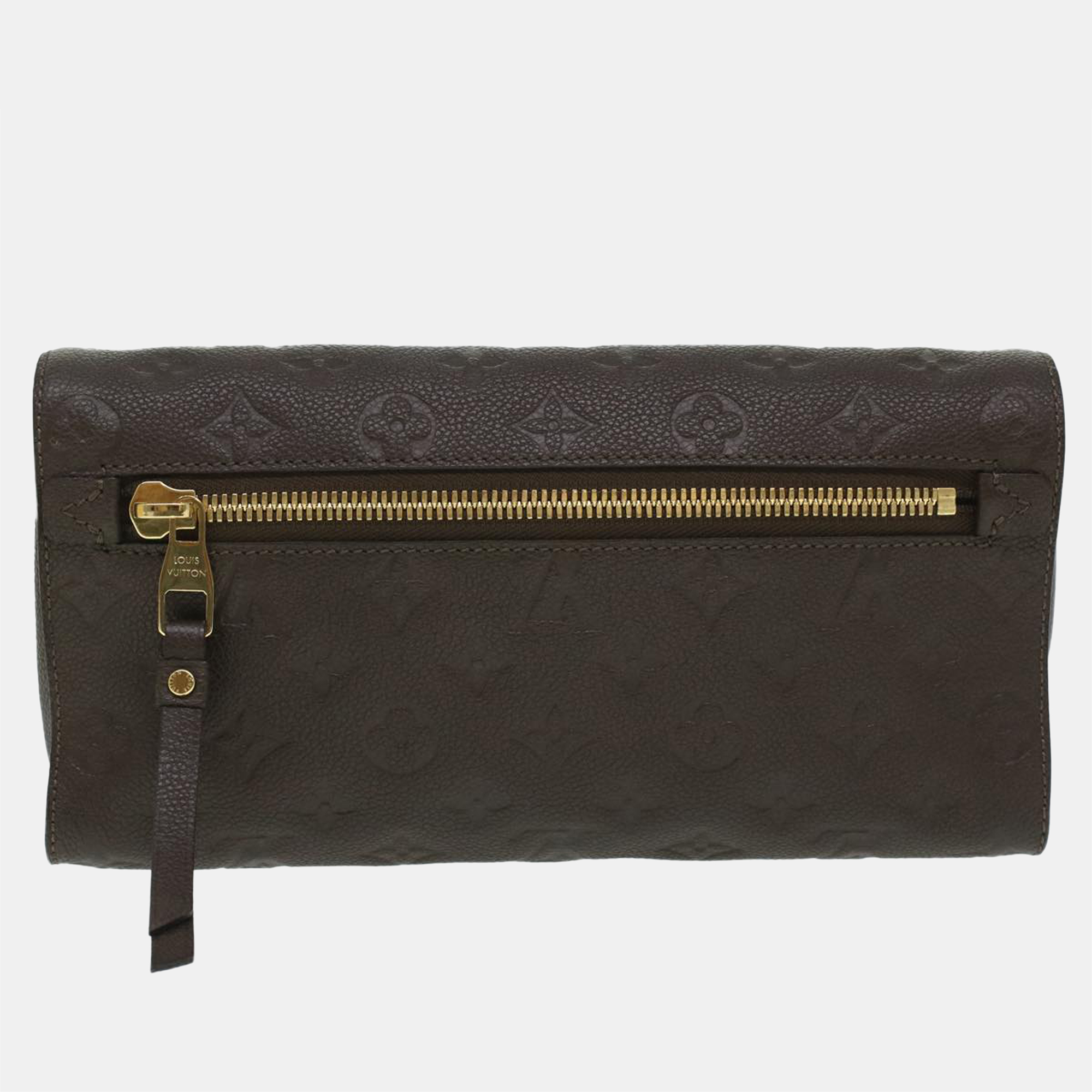 

Louis Vuitton Brown Monogram Empreinte Leather Petillante Clutch