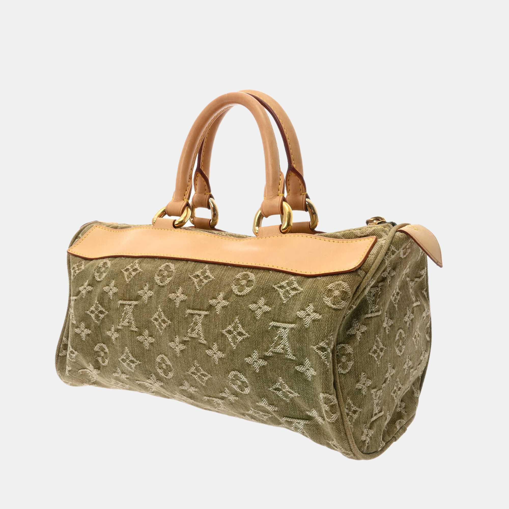 

Louis Vuitton Green Monogram Denim Neo Speedy Bag