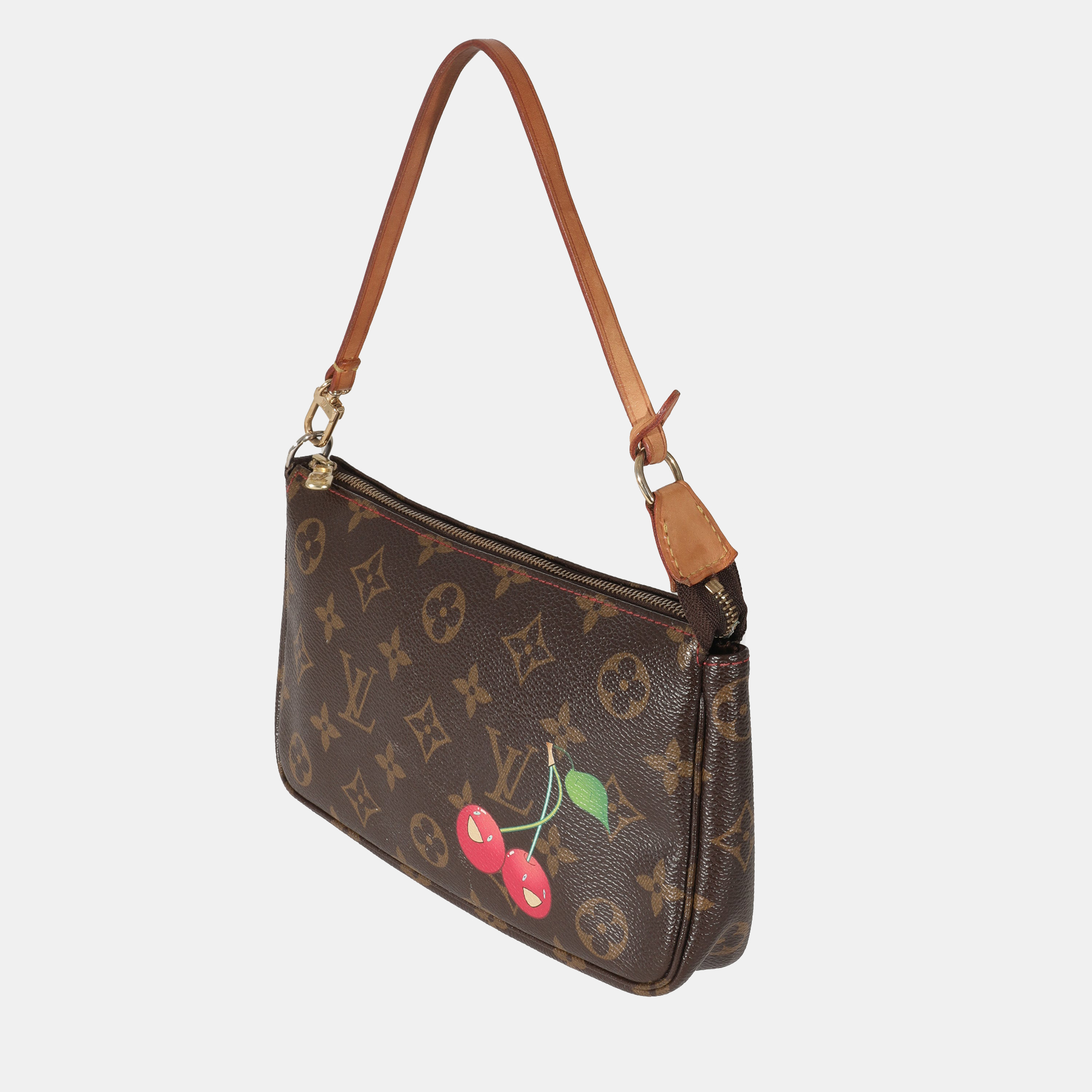 

Louis Vuitton Monogram Canvas Cerises Pochette Accessories Bag, Brown