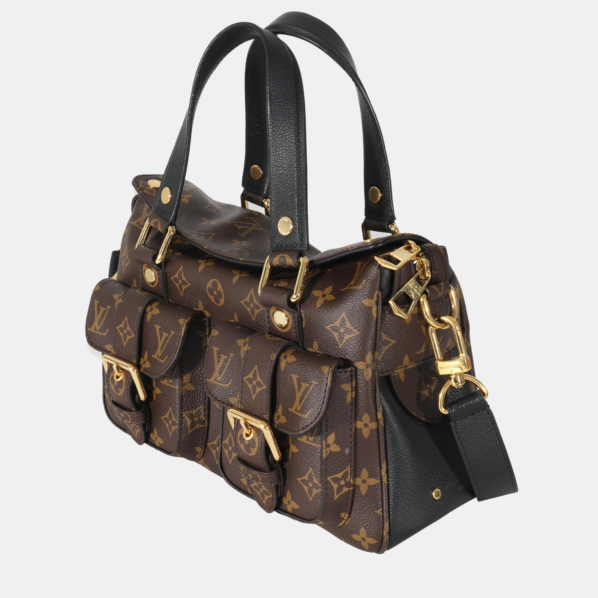 

Louis Vuitton Monogram Canvas Manhattan MM NM Bag, Brown