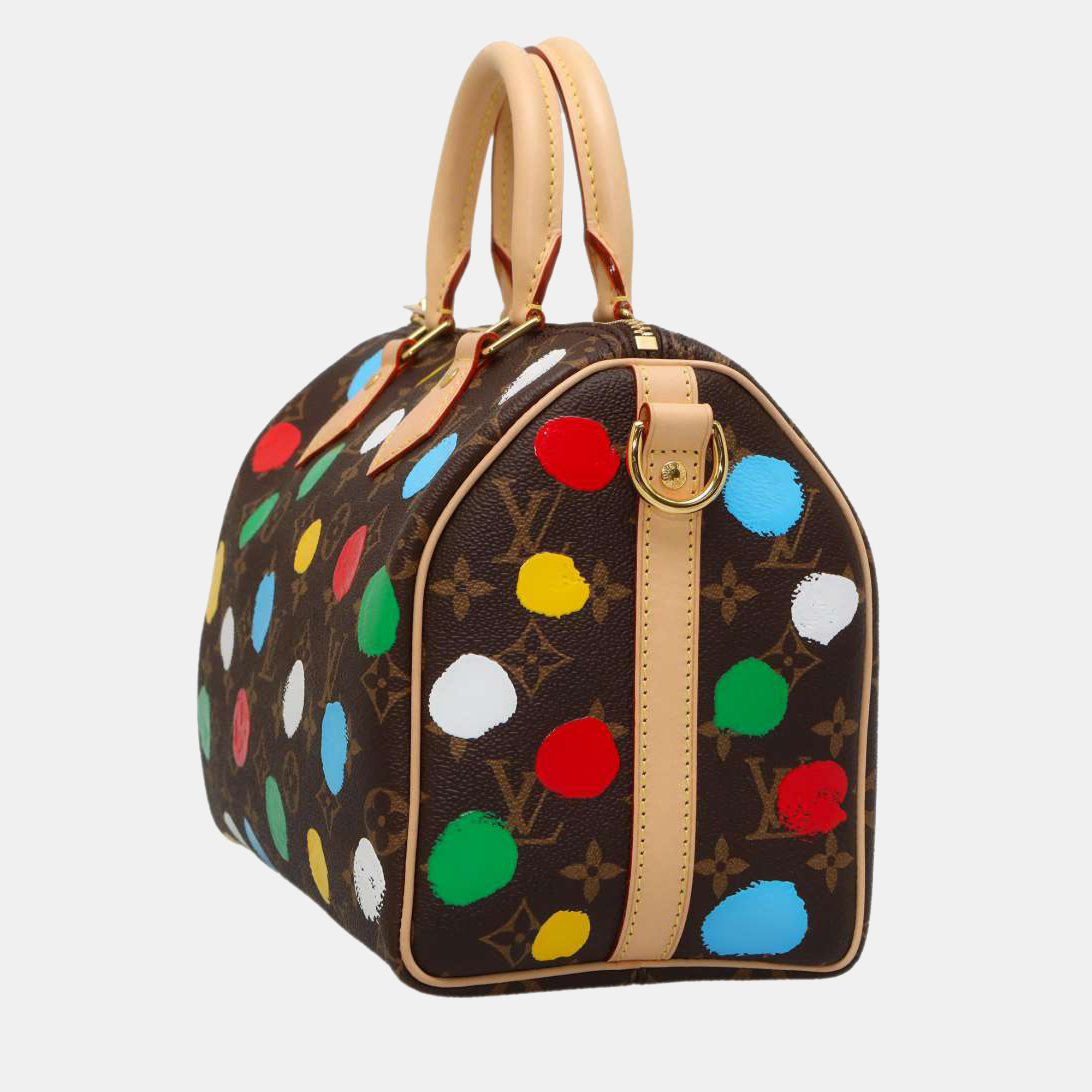 

Louis Vuitton x Yayoi Kusama Monogram canvas Speedy Bandouliere 25 Bag, Brown