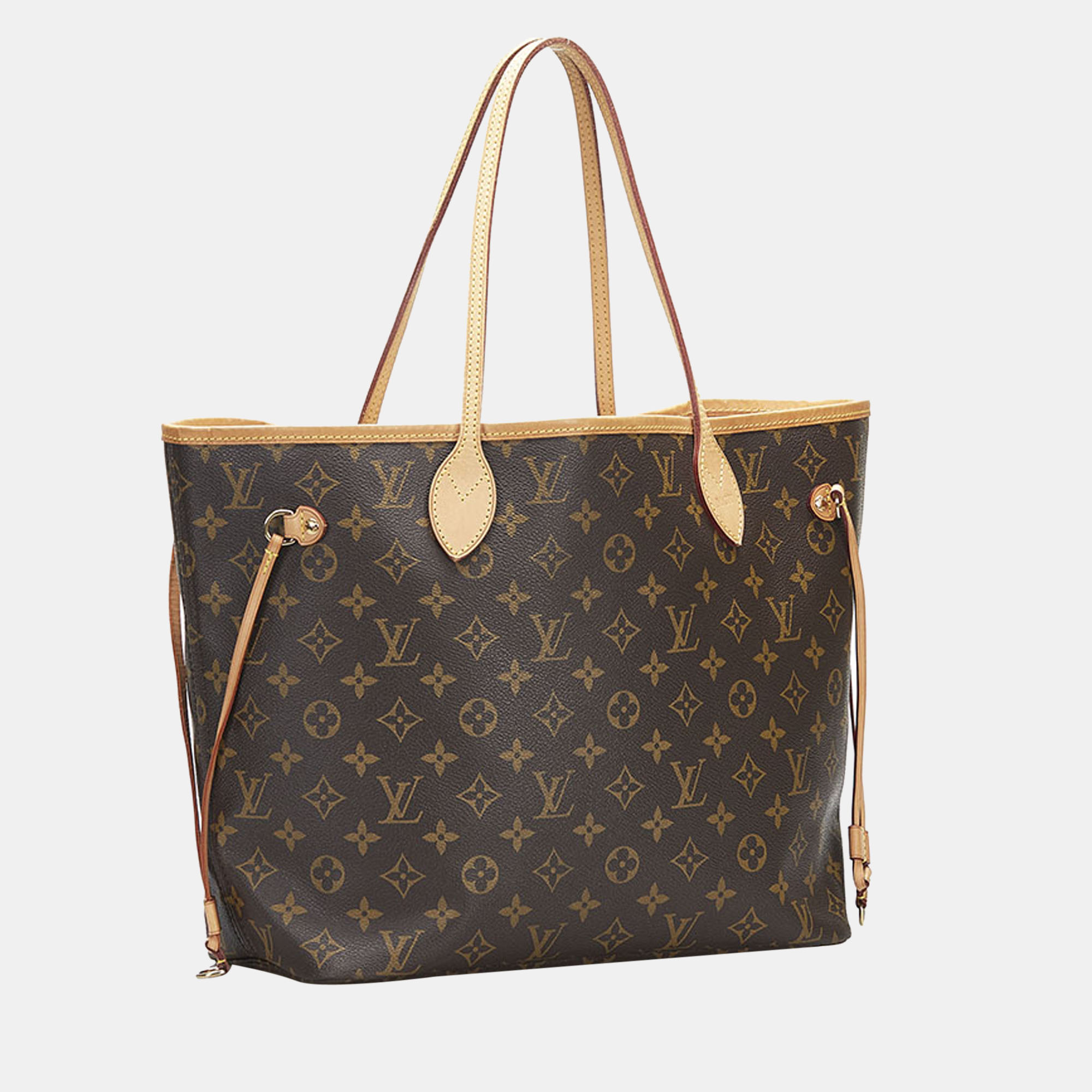 

Louis Vuitton Brown Canvas Monogram Neverfull MM Tote Bag