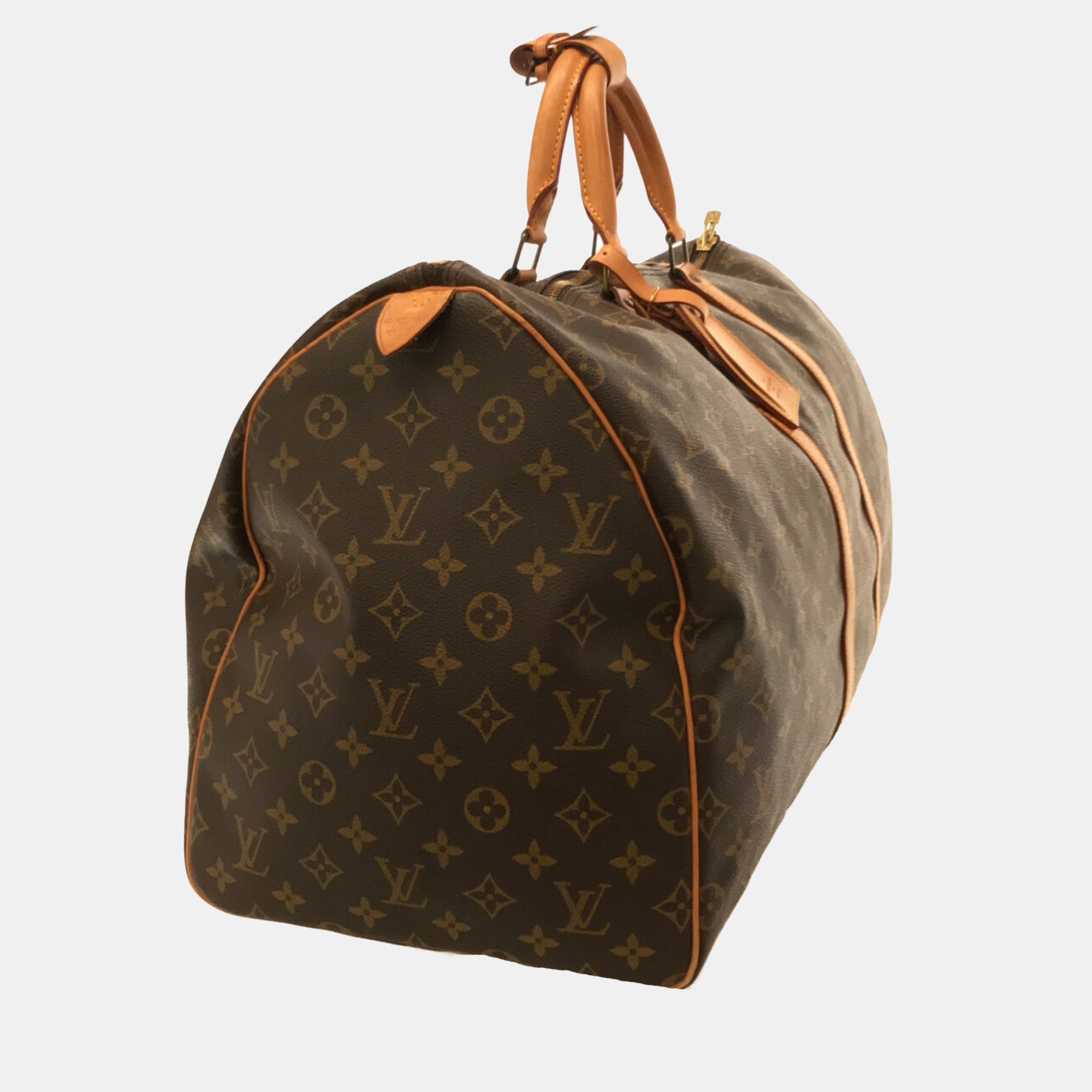 

Louis Vuitton Brown Monogram Canvas Keepall 55 Duffel Bag
