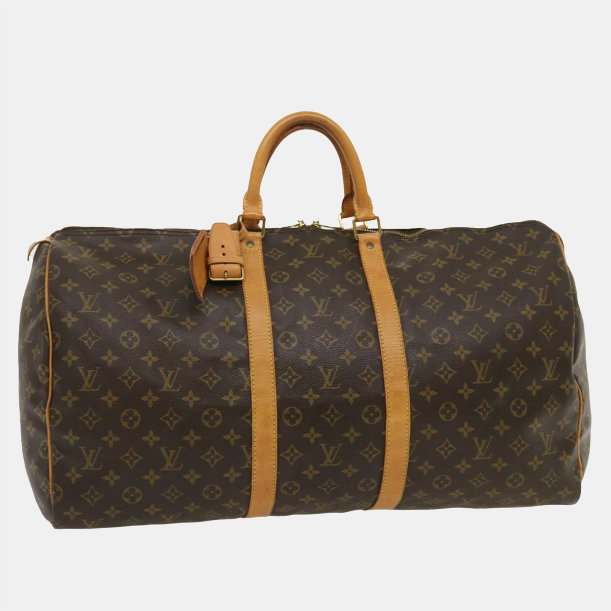 

Louis Vuitton Brown Monogram Canvas Keepall 55 Duffel Bag
