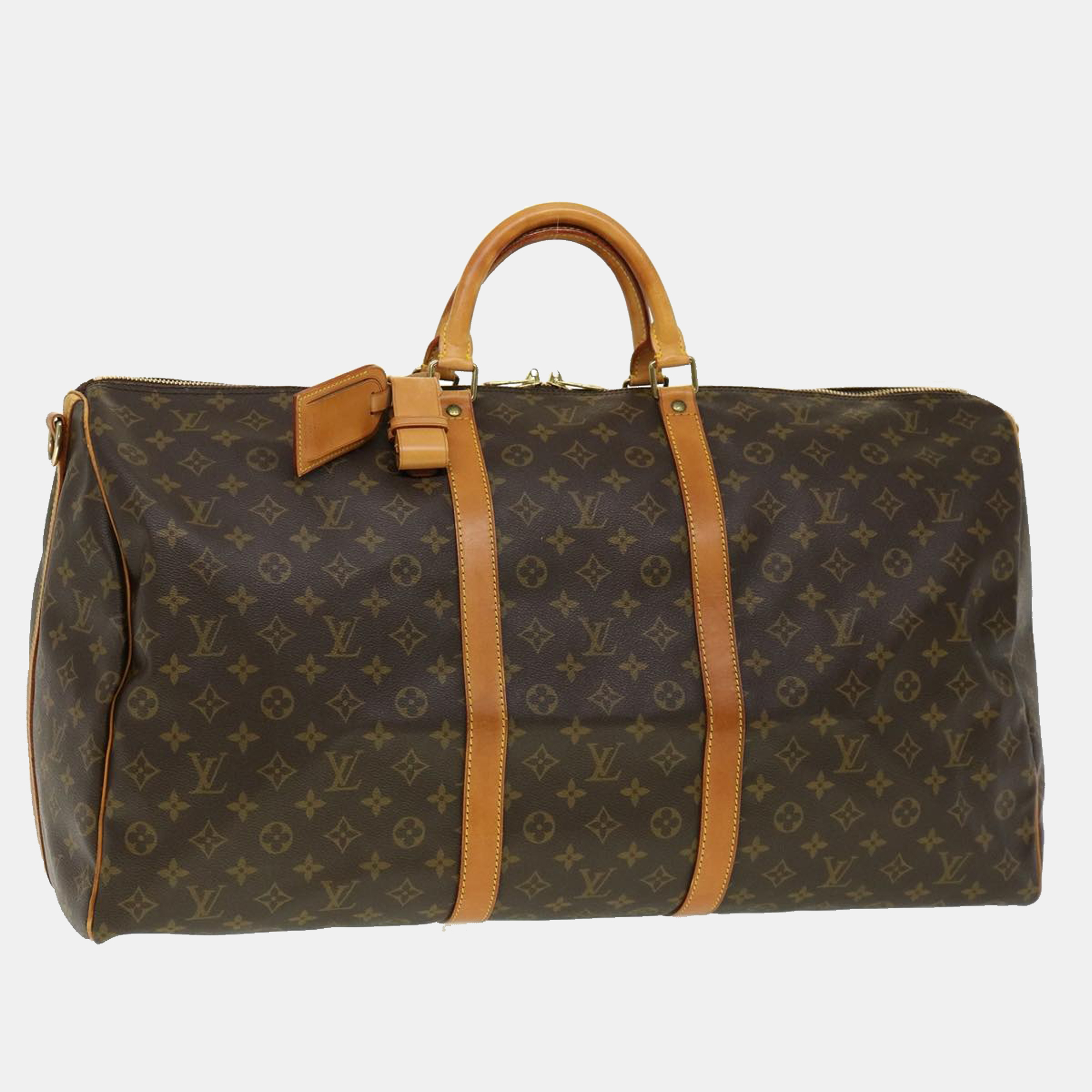 

Louis Vuitton Brown Monogram Canvas Keepall 60 Duffel Bag