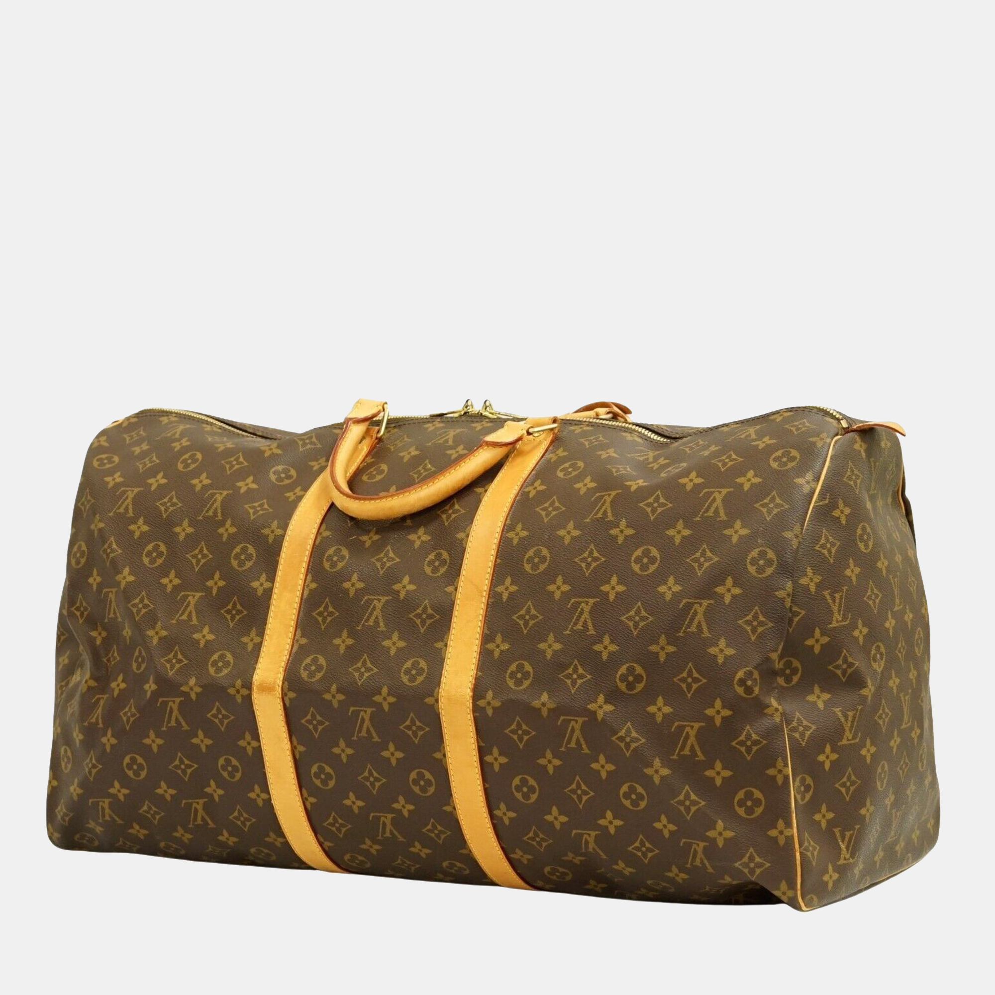 

Louis Vuitton Brown Monogram Canvas Keepall 60 Duffel Bag