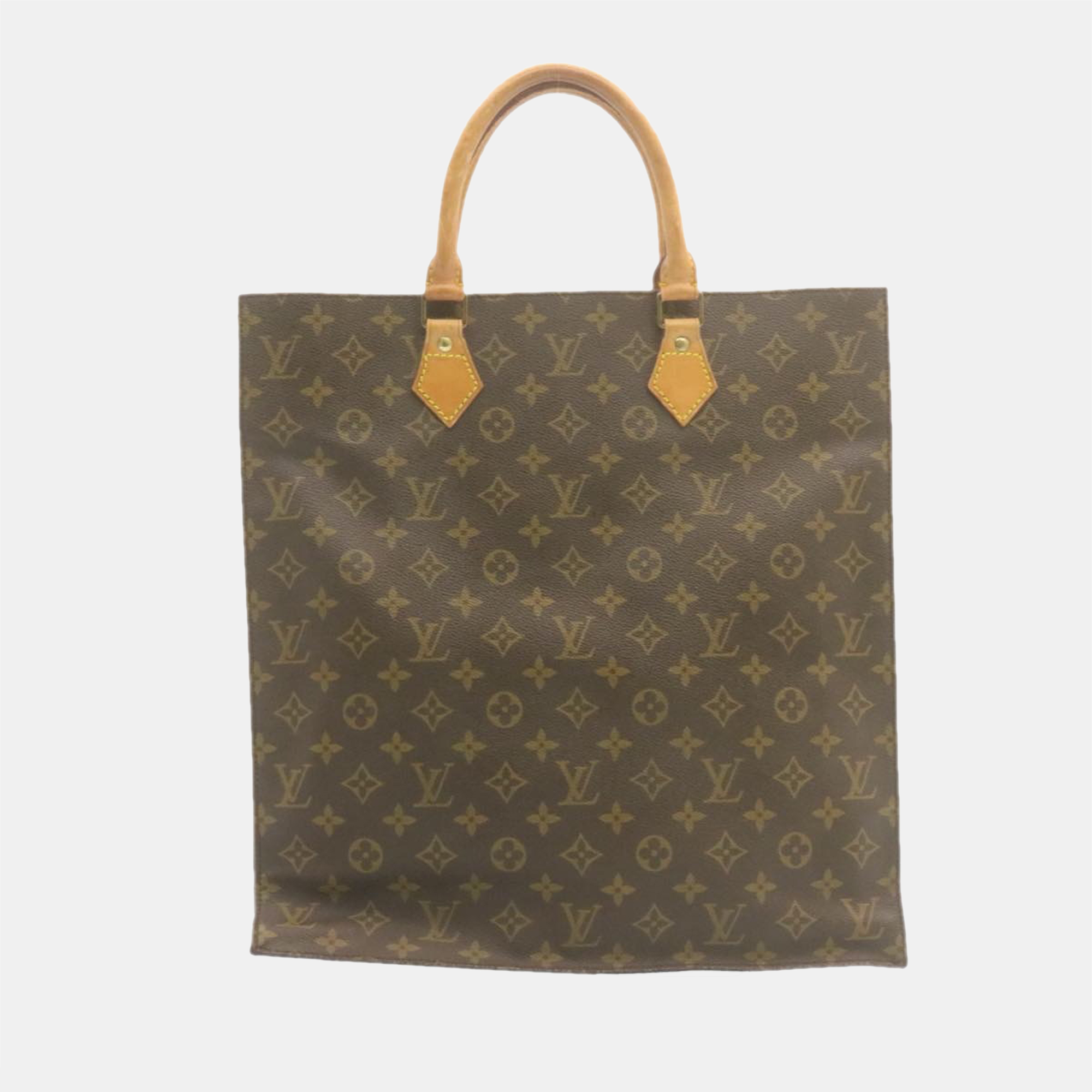 

Louis Vuitton Brown Monogram Canvas Sac Plat Tote Bag