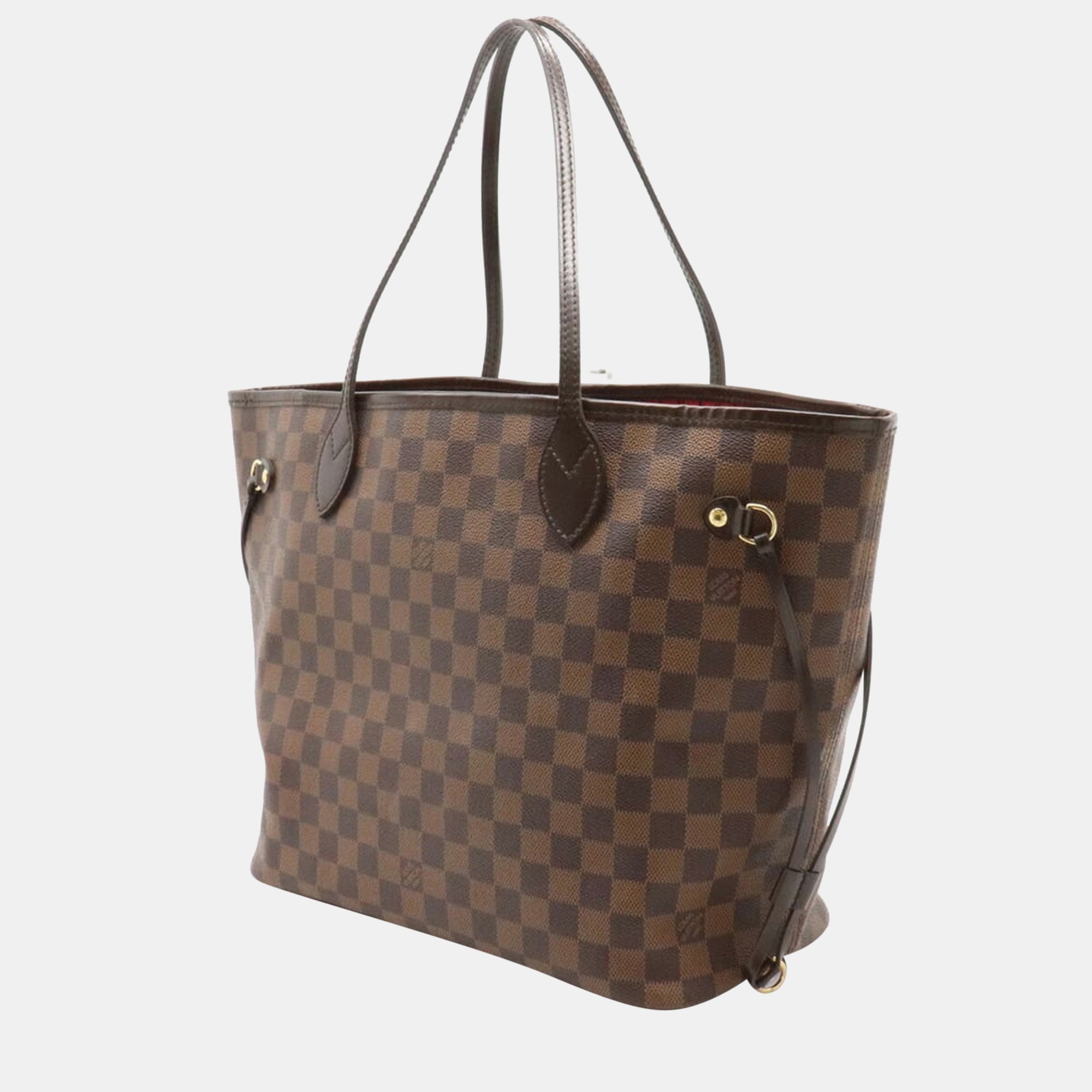 

Louis Vuitton Brown Damier Ebene Canvas Neverfull MM Tote Bag