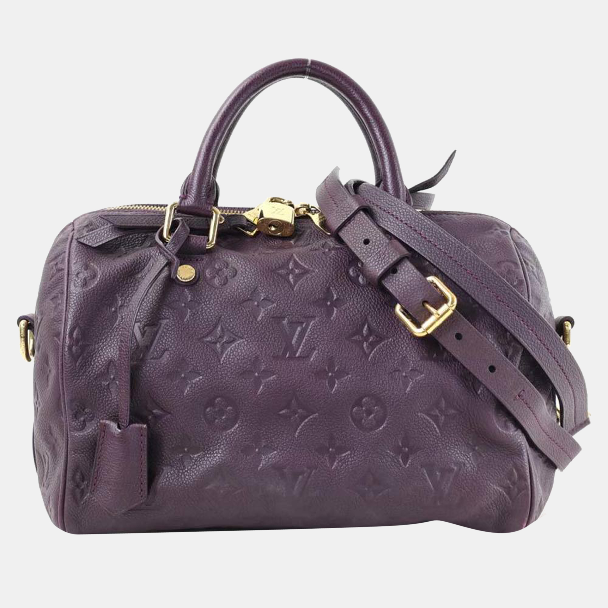 Louis Vuitton Monogram Empreinte Speedy Bandoulière 25 - Purple Handle Bags,  Handbags - LOU757411