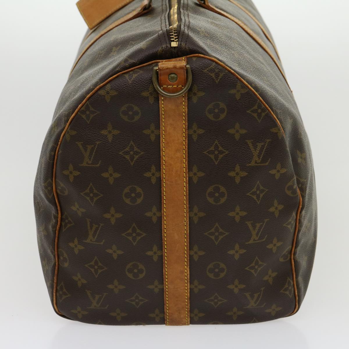 

Louis Vuitton Monogram Keepall Bandouliere 55 Boston Bag M41414 LV Auth bs1714, Brown