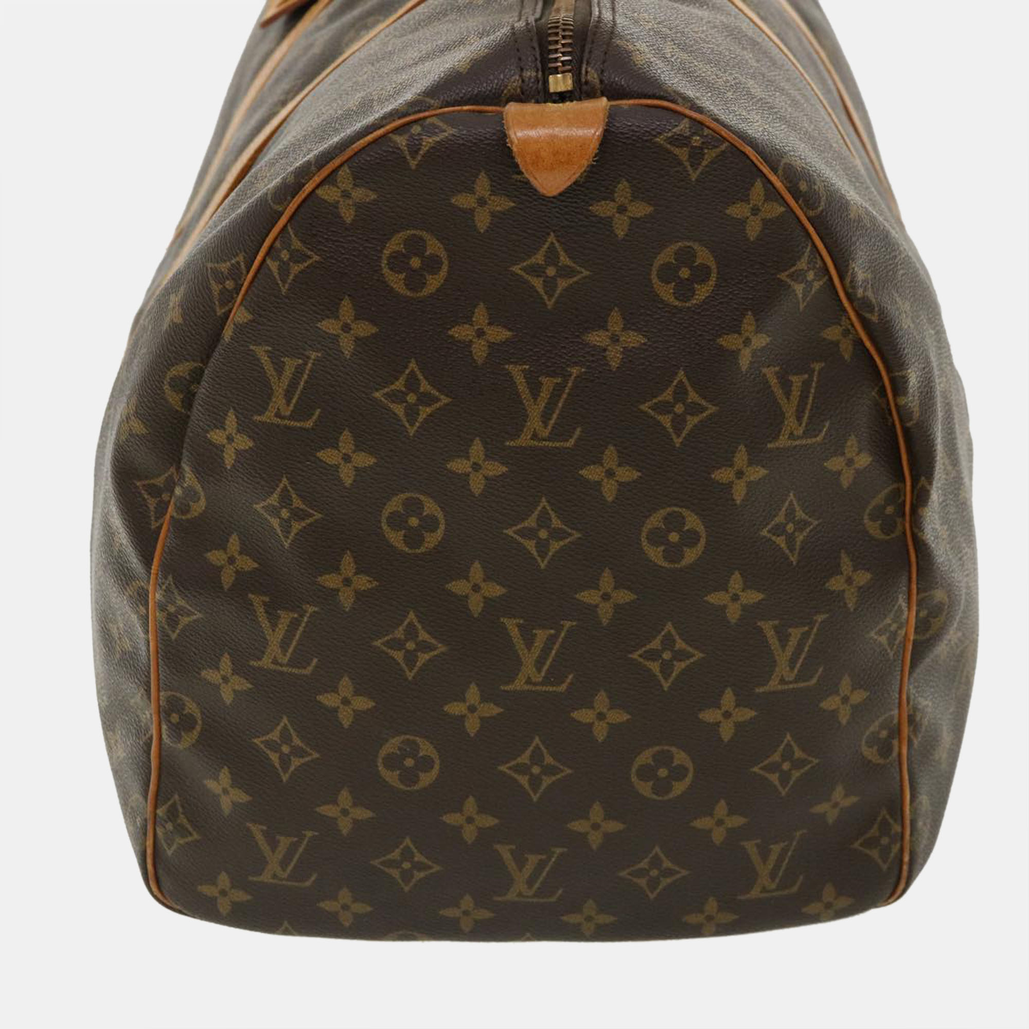 

Louis Vuitton Monogram Keepall 55 Boston Bag M41424 LV Auth 31975, Brown