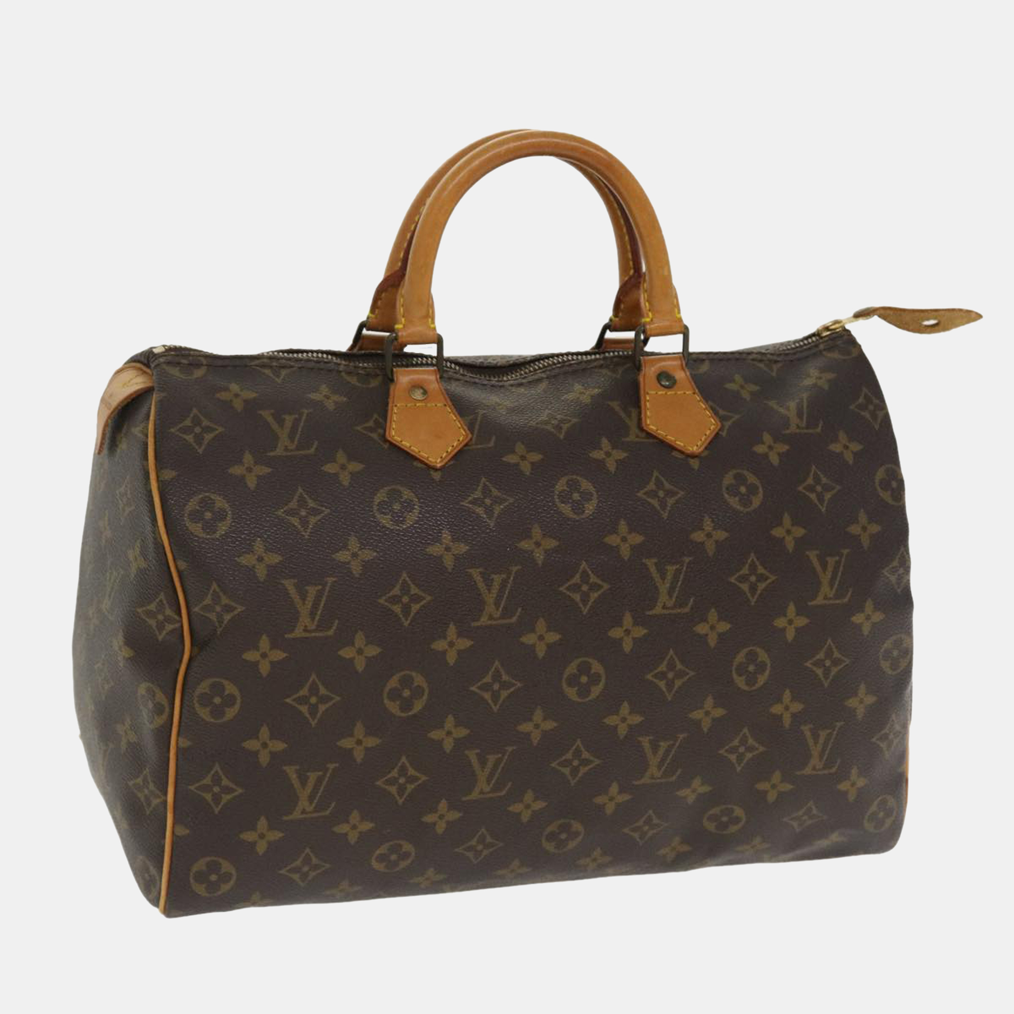 

Louis Vuitton Monogram Speedy 35 Hand Bag M41524 LV Auth ar8551, Brown