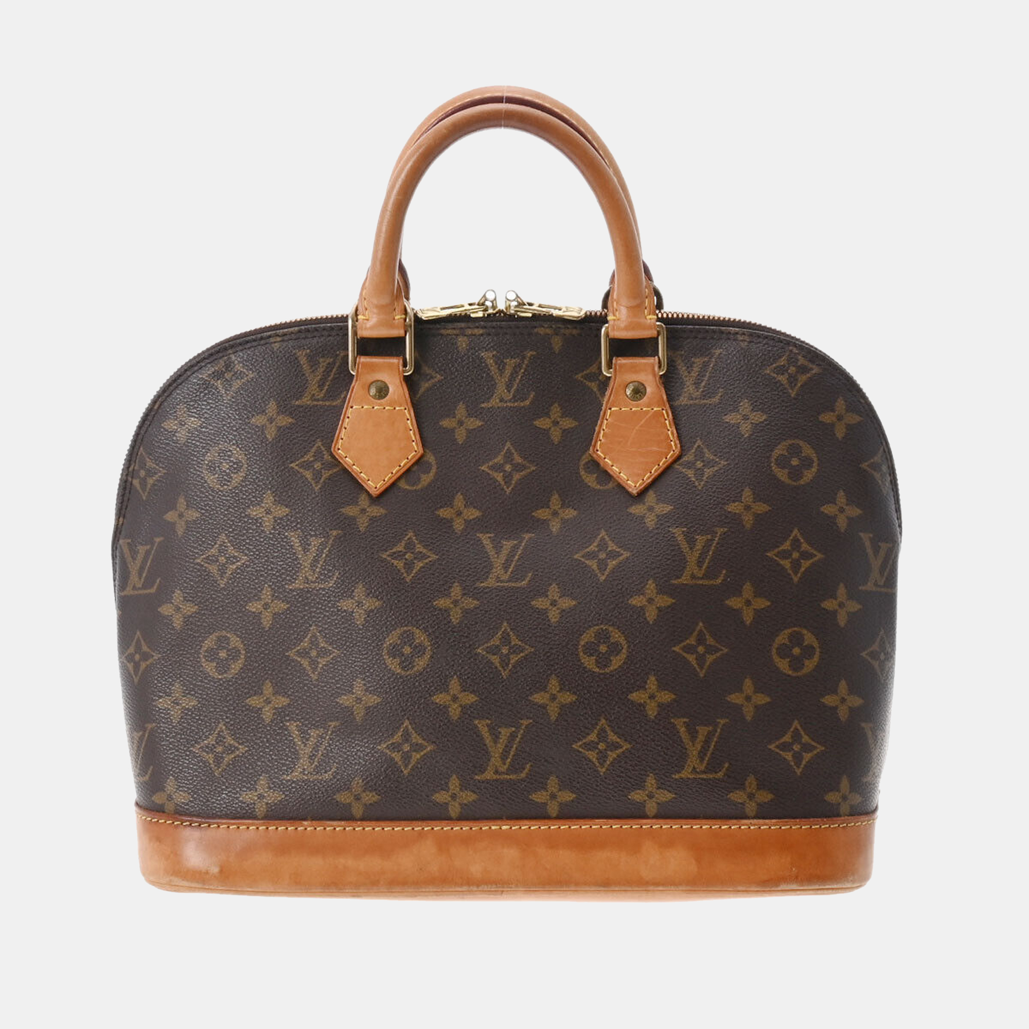 Pre Owned Louis Vuitton Brown Monogram Canvas Alma PM Bag