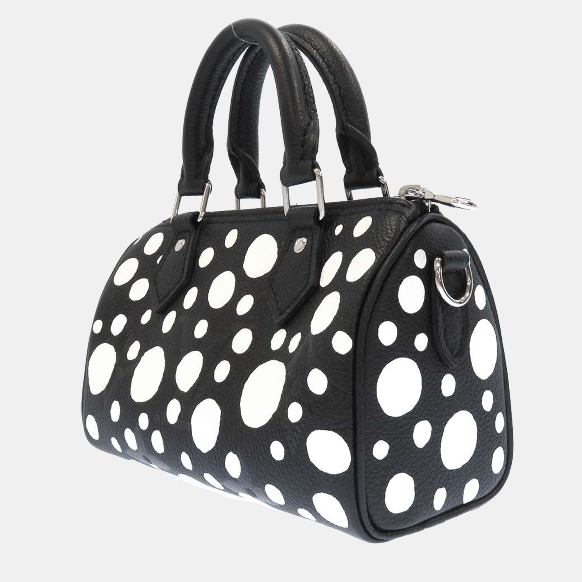 

Louis Vuitton Black/White LV x YK Nano Speedy Bag