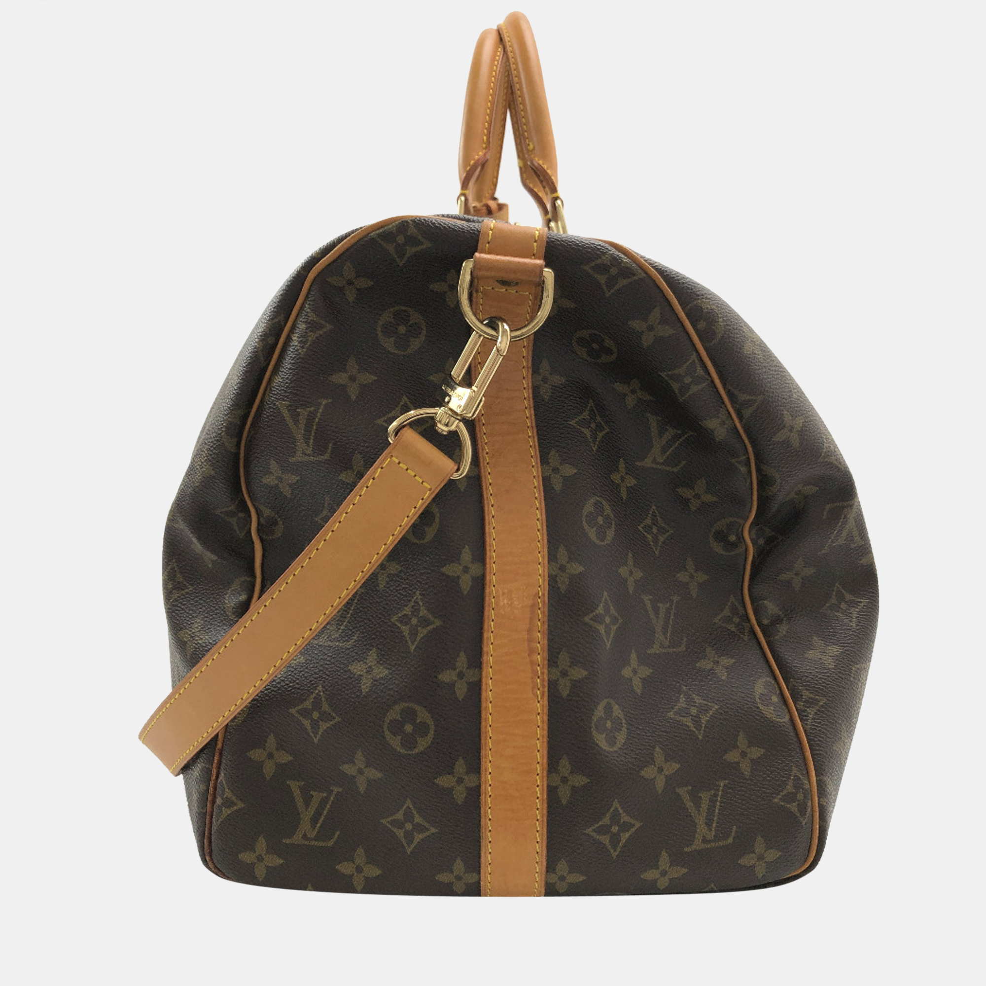 

Louis Vuitton Brown Canvas Monogram Keepall Bandouliere 55 Duffel Bag