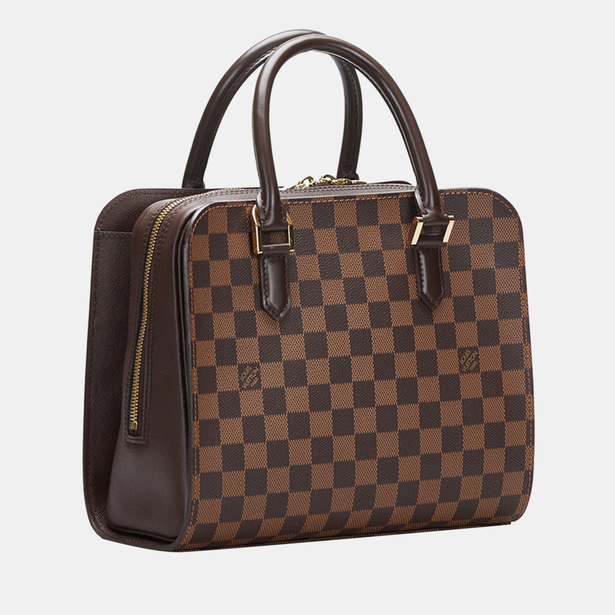 

Louis Vuitton Brown Damier Ebene Triana Top Handle Bag