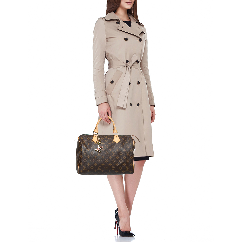 

Louis Vuitton Monogram Canvas Speedy 30 Bag, Brown