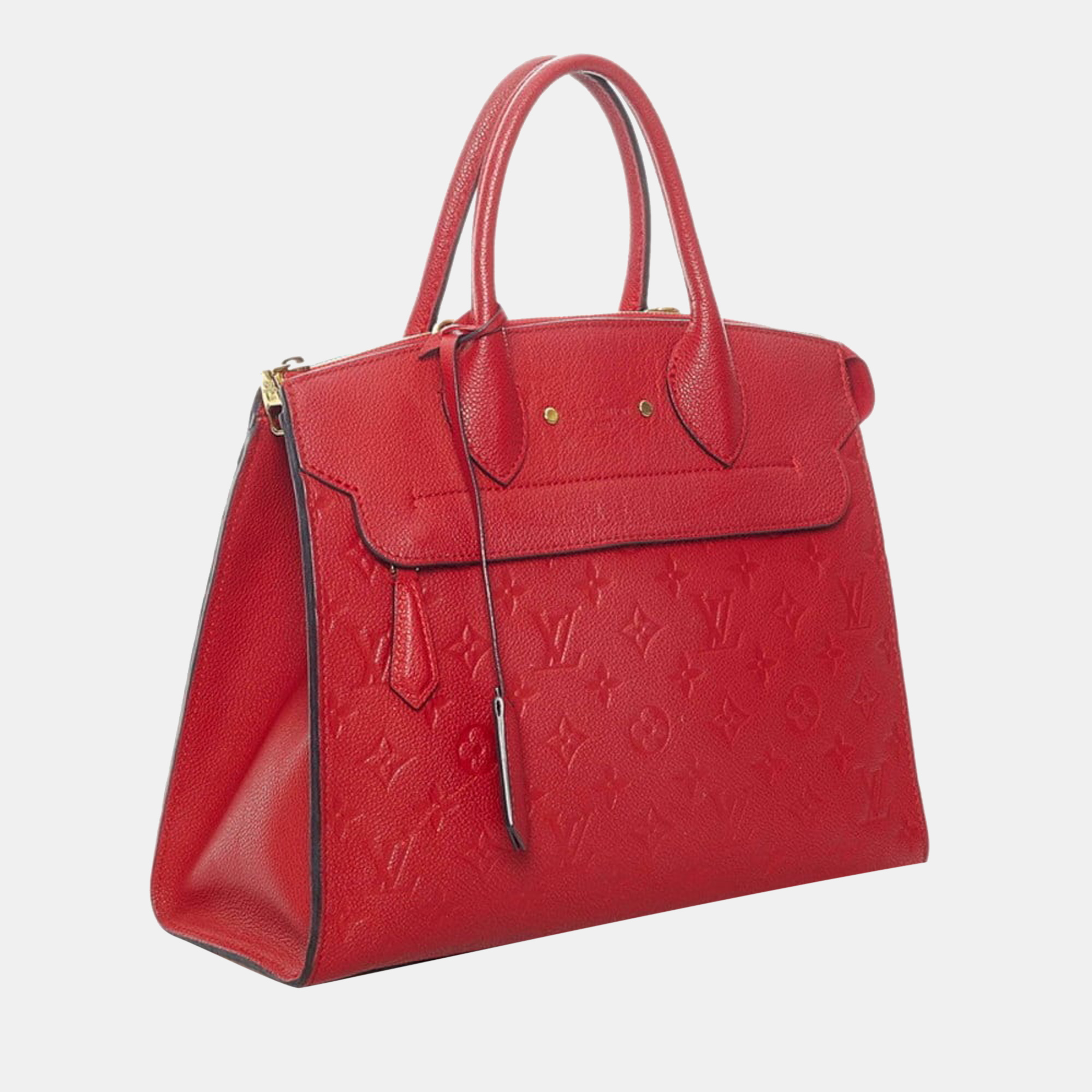 

Louis Vuitton Red Monogram Empreinte Leather Pont Neuf MM Satchel