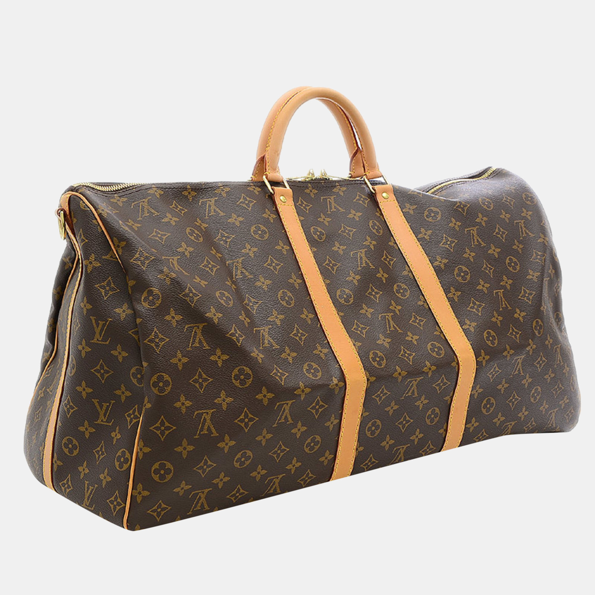 

Louis Vuitton Brown Monogram Canvas Keepall Bandouliere 60 Duffel Bag